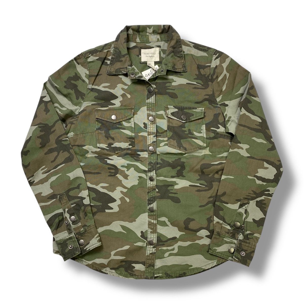 Forever 21 Vintage Forever 21 camo long sleeve button shirt Size US S / EU 44-46 / 1 - 3 Thumbnail