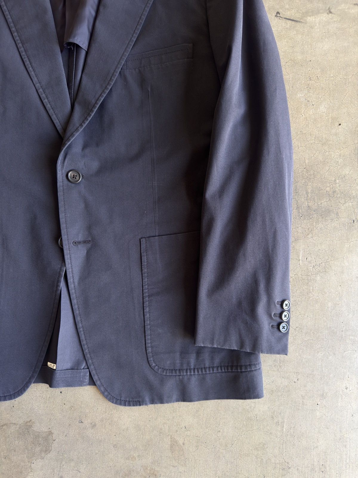 Prada PRADA Made in Italy Cotton Blend Patch Pocket Jacket Size 46R - 3 Thumbnail