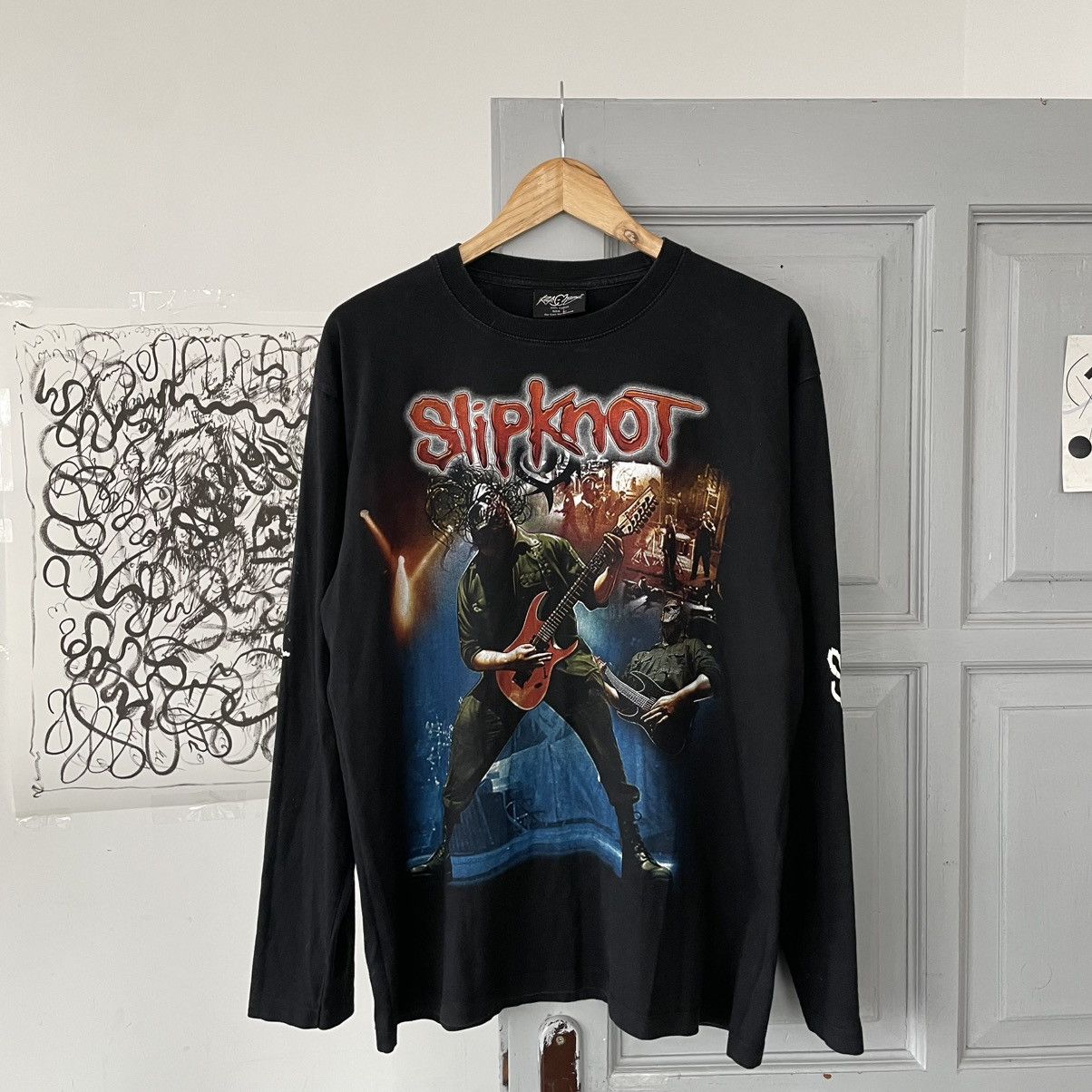 Band Tees × Vintage Vintage 00’s Slipknot Nu Metal Longsleeve T-shirt Y2k Size US L / EU 52-54 / 3 - 5 Thumbnail