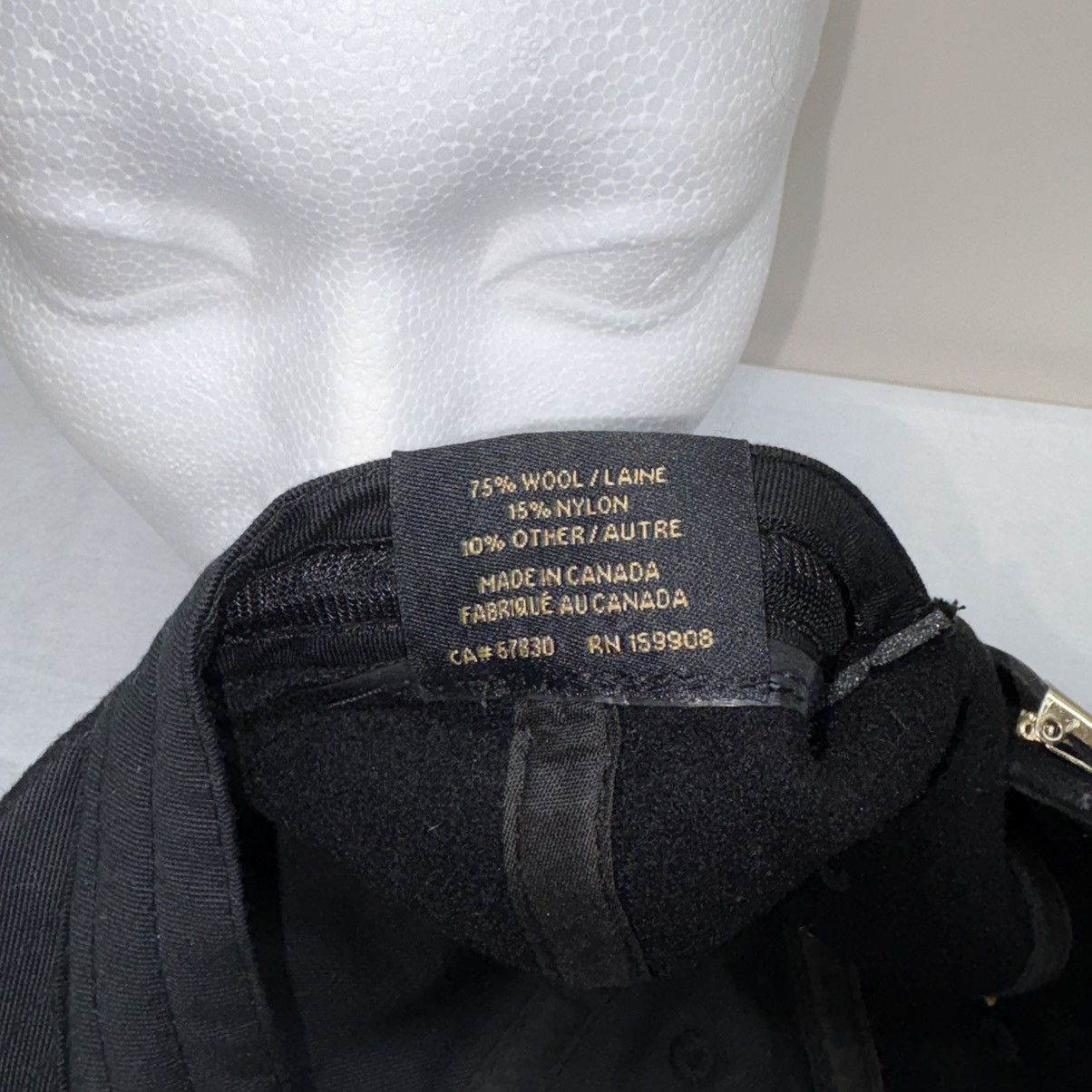 October's Very Own Drake OVO Octobers Very Own Adjustable Black Wool Sportscap Size ONE SIZE - 6 Thumbnail
