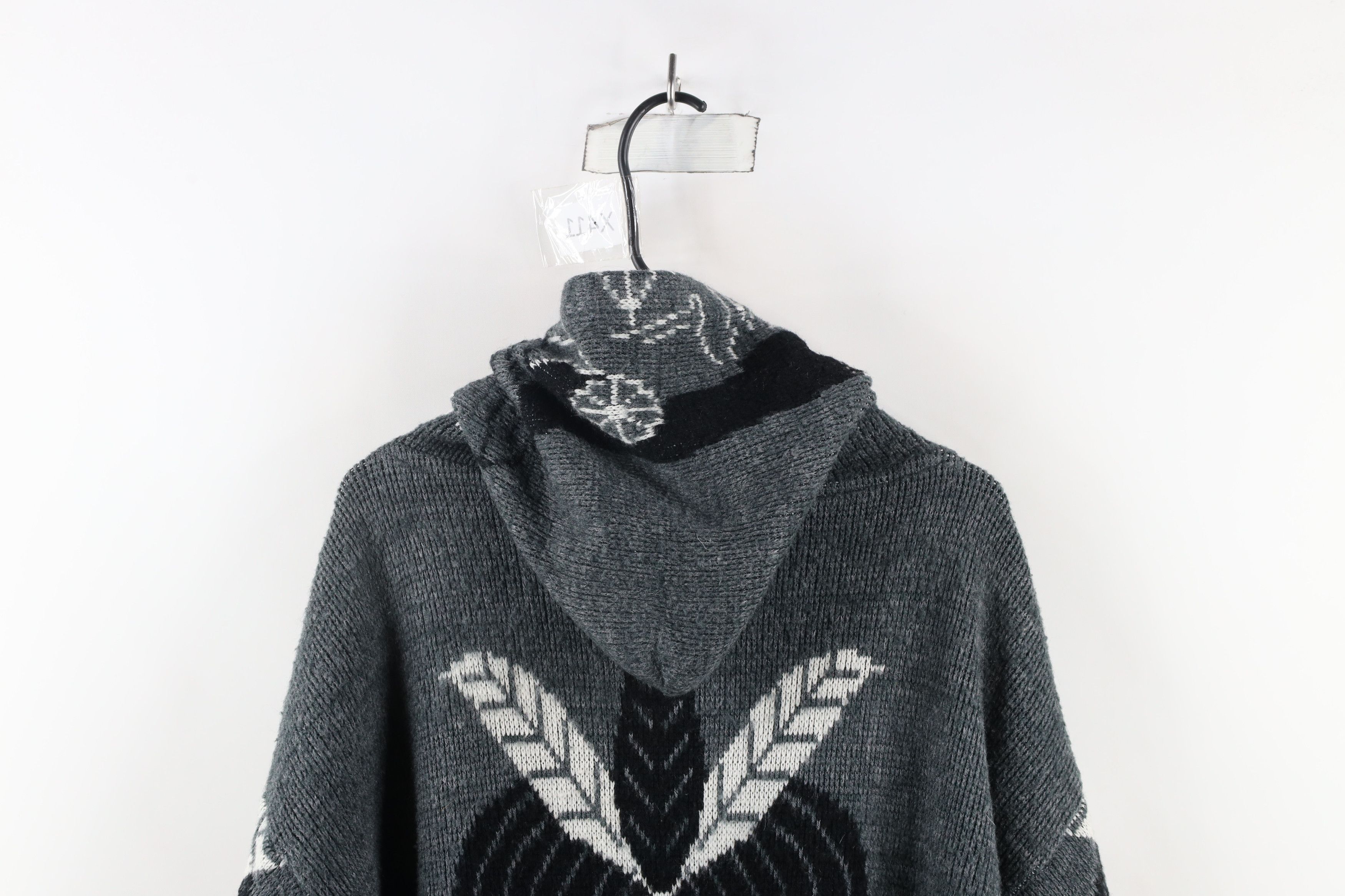 Vintage Vintage 90s Streetwear Tribal Warrior All Over Print Hoodie Size US XXL / EU 58 / 5 - 9 Thumbnail