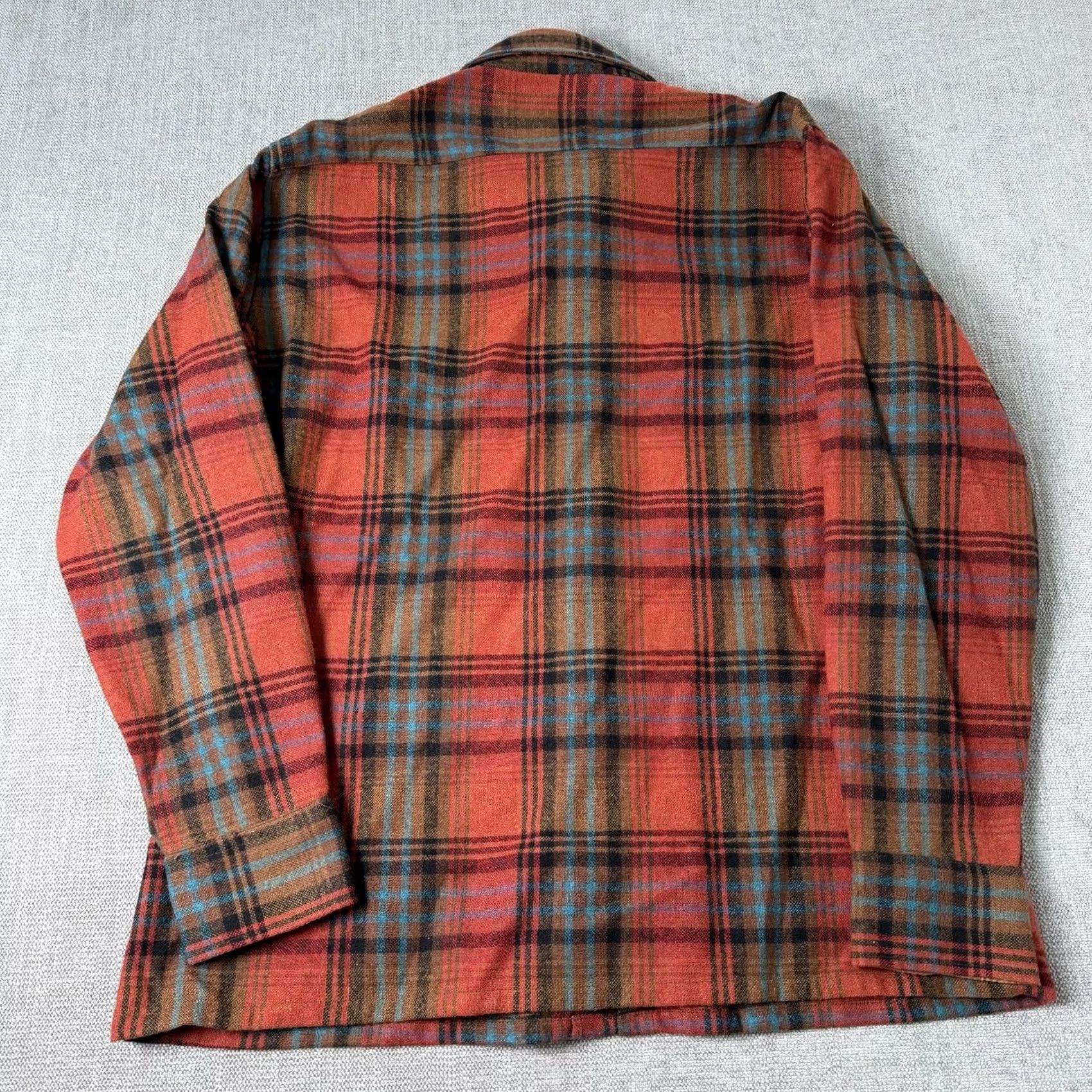 Vintage VINTAGE JJ COCHRAN Shirt Mens L Flannel Red Tartan Plaid 1980s Wool Size US L / EU 52-54 / 3 - 2 Thumbnail