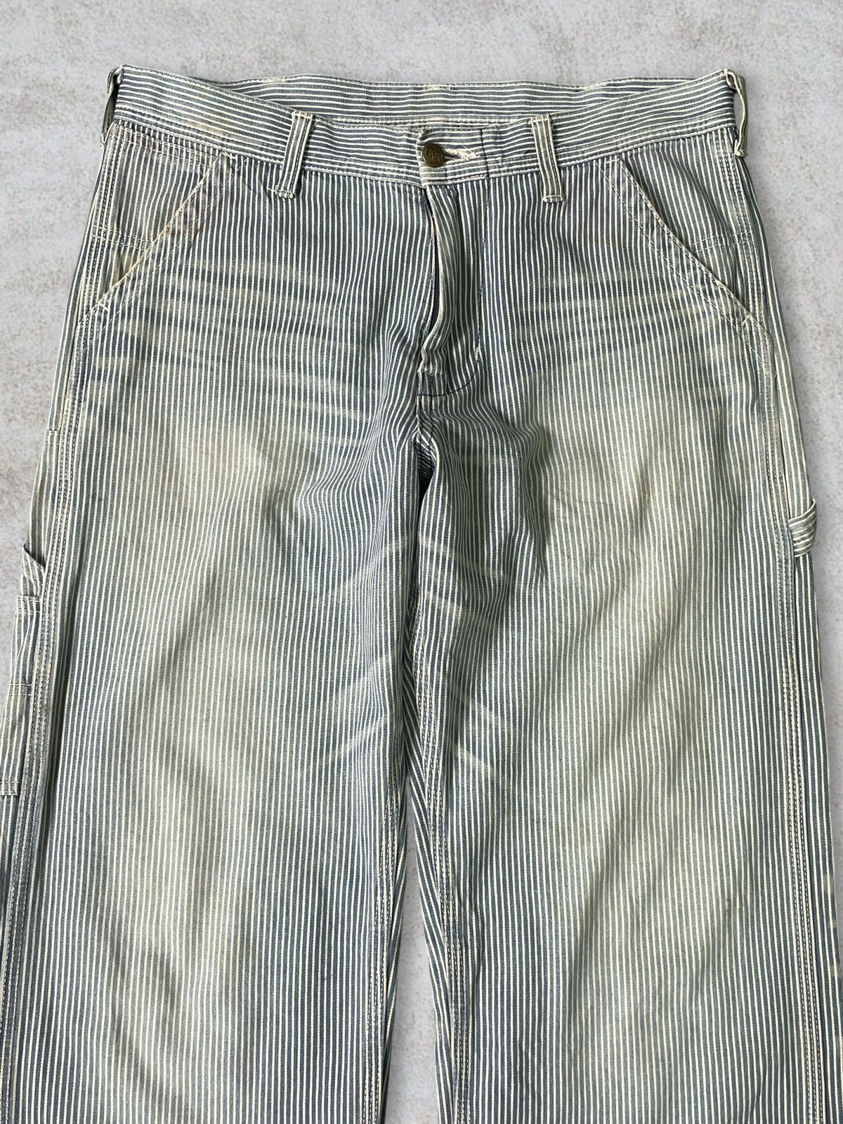 Lee Vintage Lee Hickory Iconic Railroad Carpenter Loose Jeans Size US 33 - 2 Thumbnail