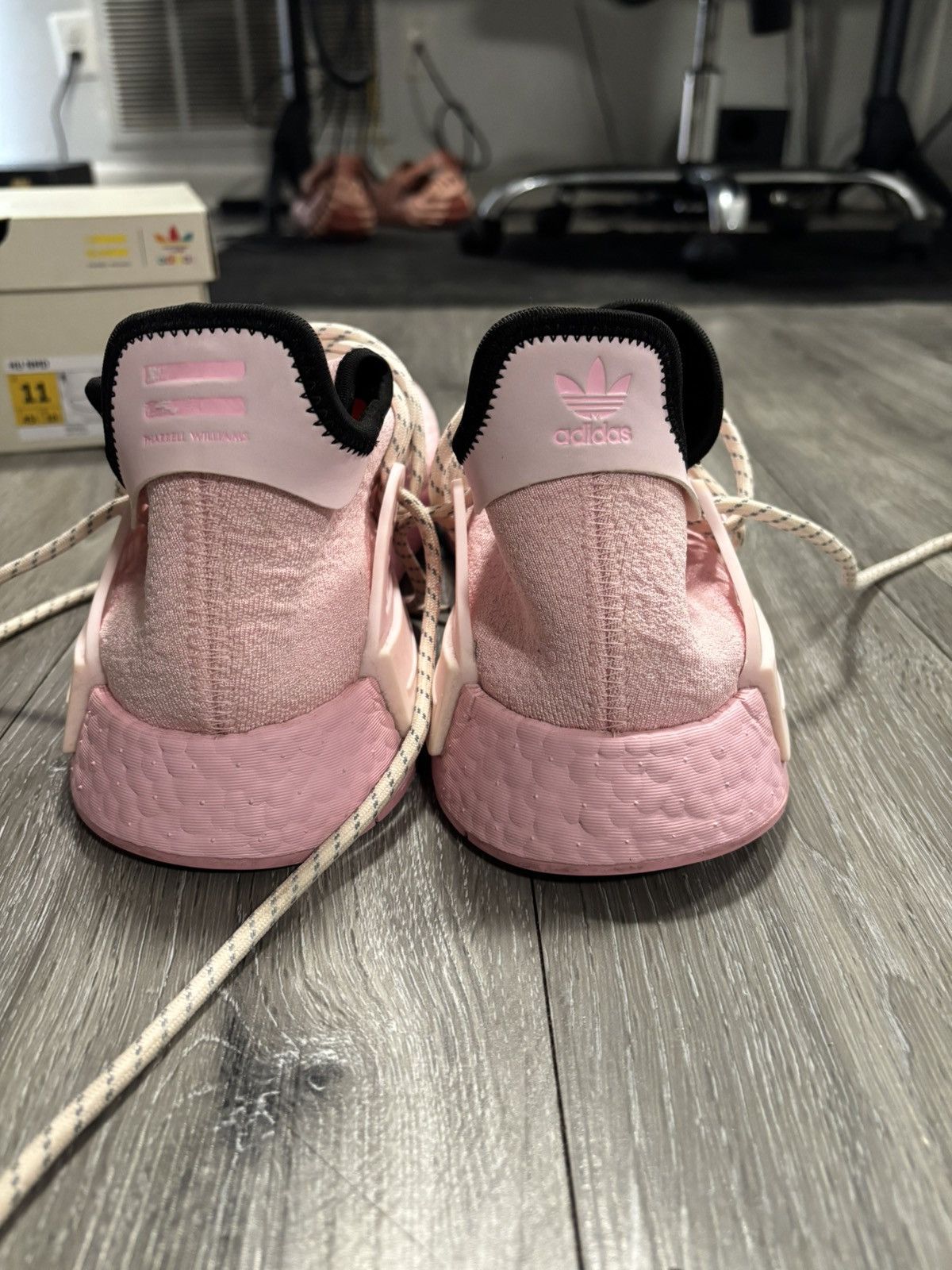 Adidas × Pharrell Pharrell X Adidas NMD Human Race Pink GY0088 Size US 11 / EU 44 - 5 Thumbnail