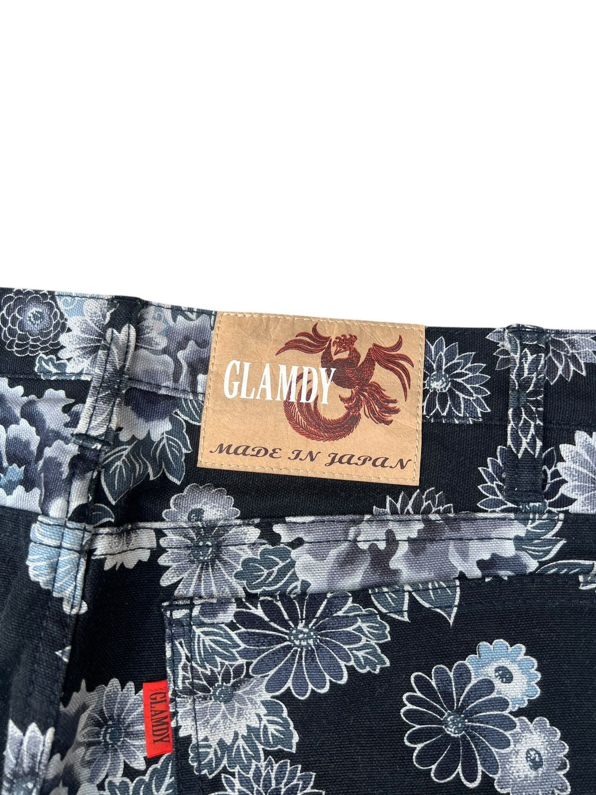 5351 POUR LES HOMMES Vintage GLAMDY Japan All Printed Bootcut Jeans Flare Size US 29 - 16 Thumbnail