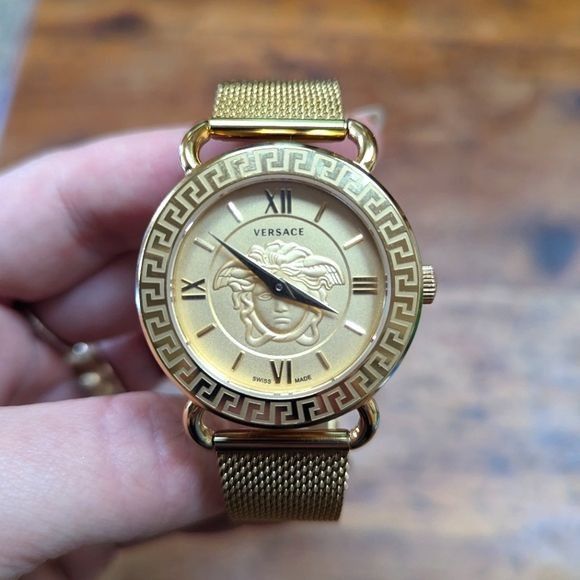 Versace Versace Gold Medusa Gold Mesh Watch 36mm Size ONE SIZE - 1 Thumbnail