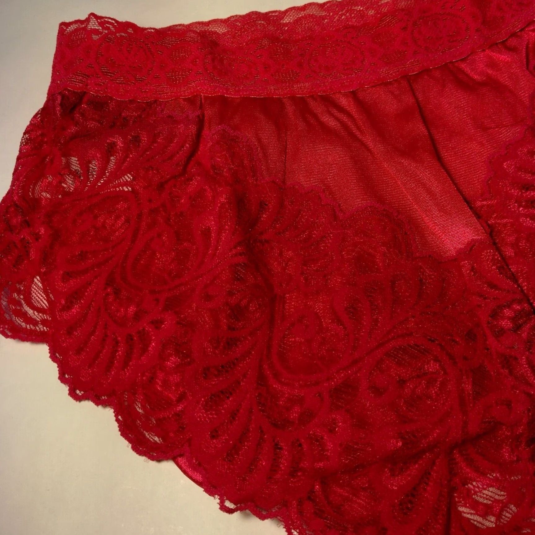 Vintage VINTAGE Lane Bryant Panties underwear Womens Brief Lace Pink Nylon 7 NOS Sexy Intimate 90s Women's Panties Size 36" / US 14 / IT 50 - 3 Thumbnail