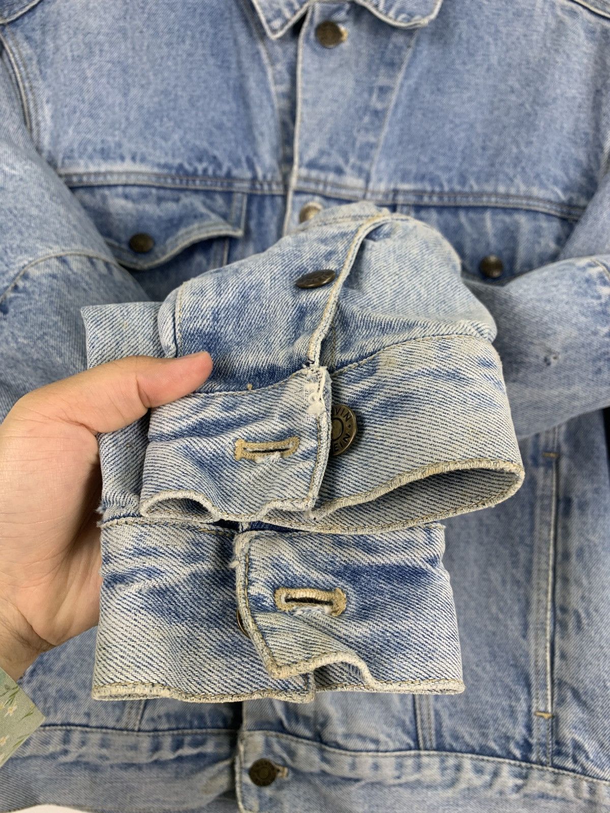 Calvin Klein × Vintage Vintage Calvin Klein Denim Jacket Size US S / EU 44-46 / 1 - 13 Thumbnail