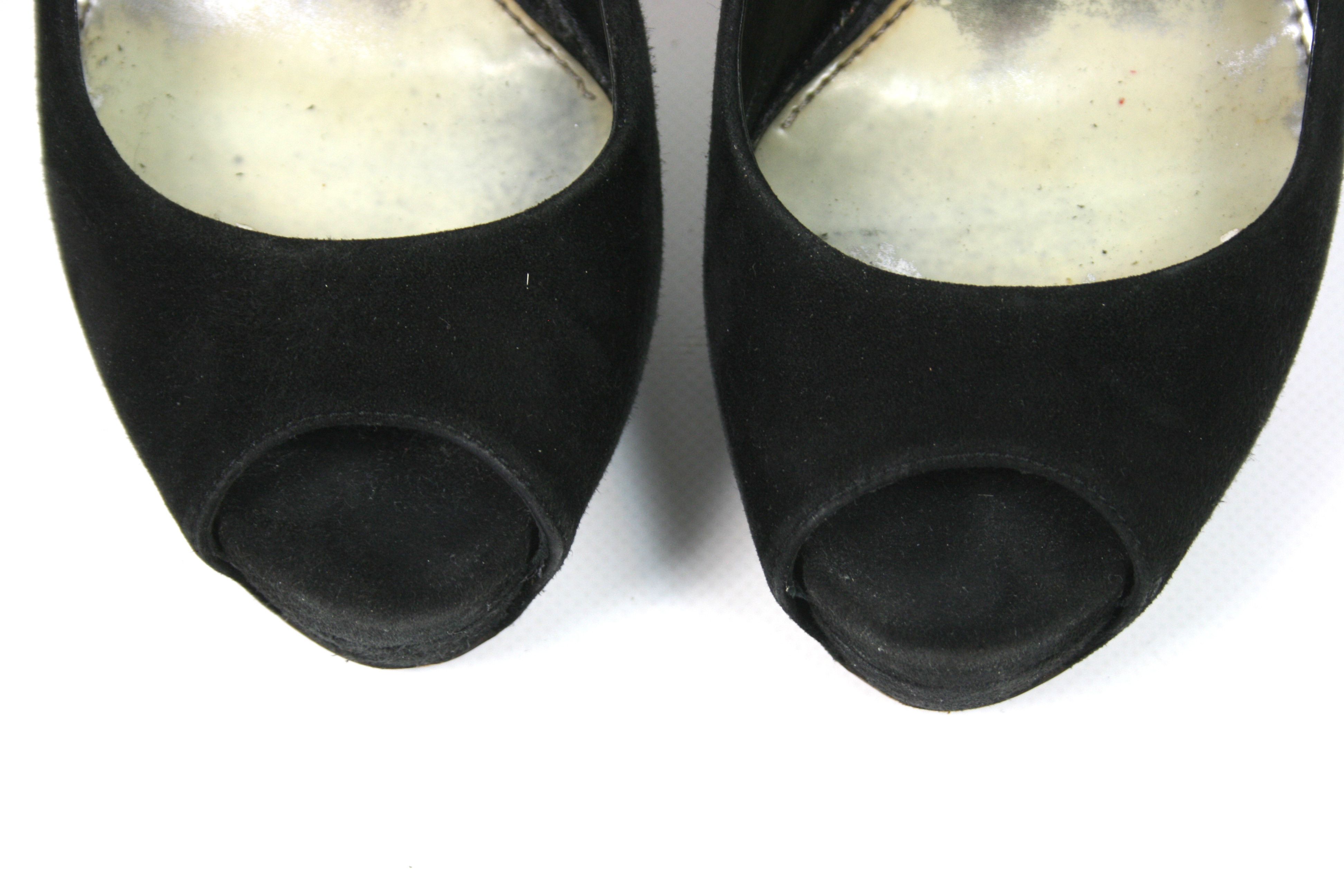Gucci 00S Tom Ford Era Suede Pump Heels Vintage Size US 7.5 / IT 37.5 - 5 Thumbnail