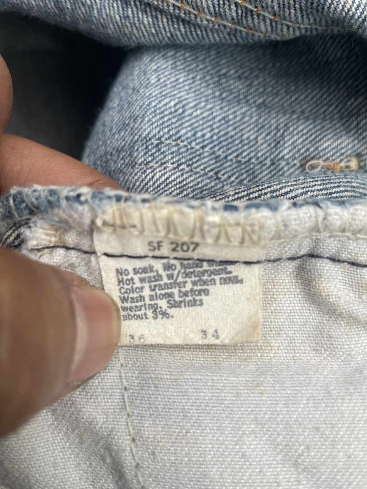 Levi's Vintage 1979 Levis 646 e Orange Tag Size US 35 - 16 Thumbnail