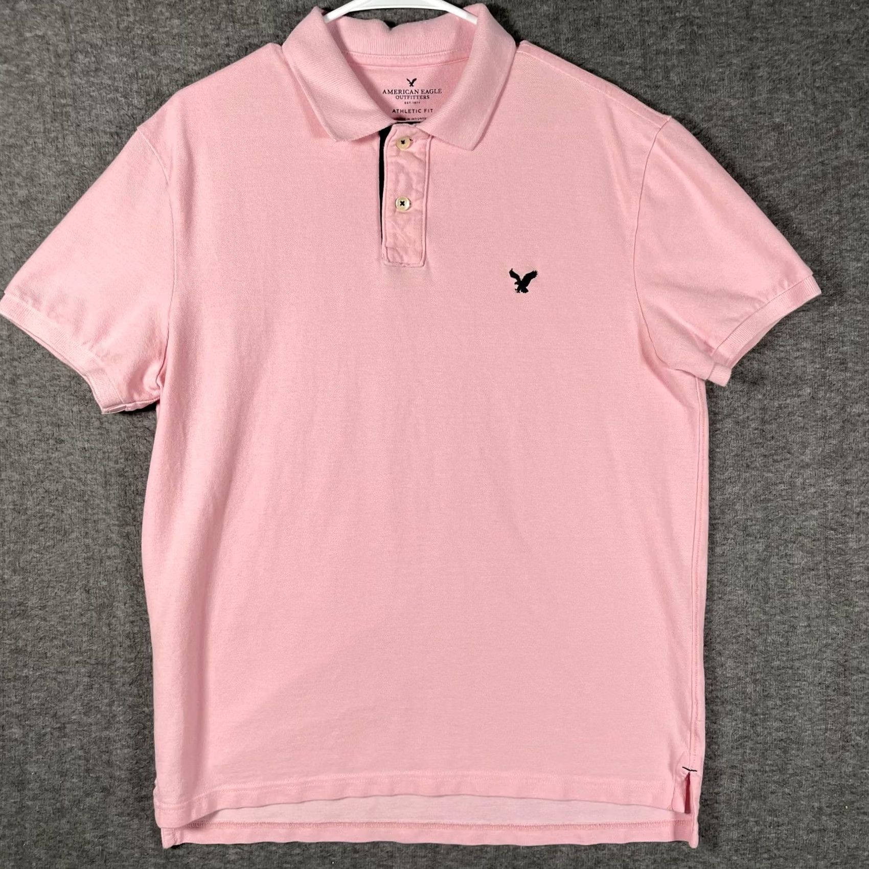 American Eagle Outfitters VINTAGE American Eagle Polo Shirt Mens L Pink Athletic Fit Preppy Y2K Casual Golf Size US L / EU 52-54 / 3 - 2 Thumbnail