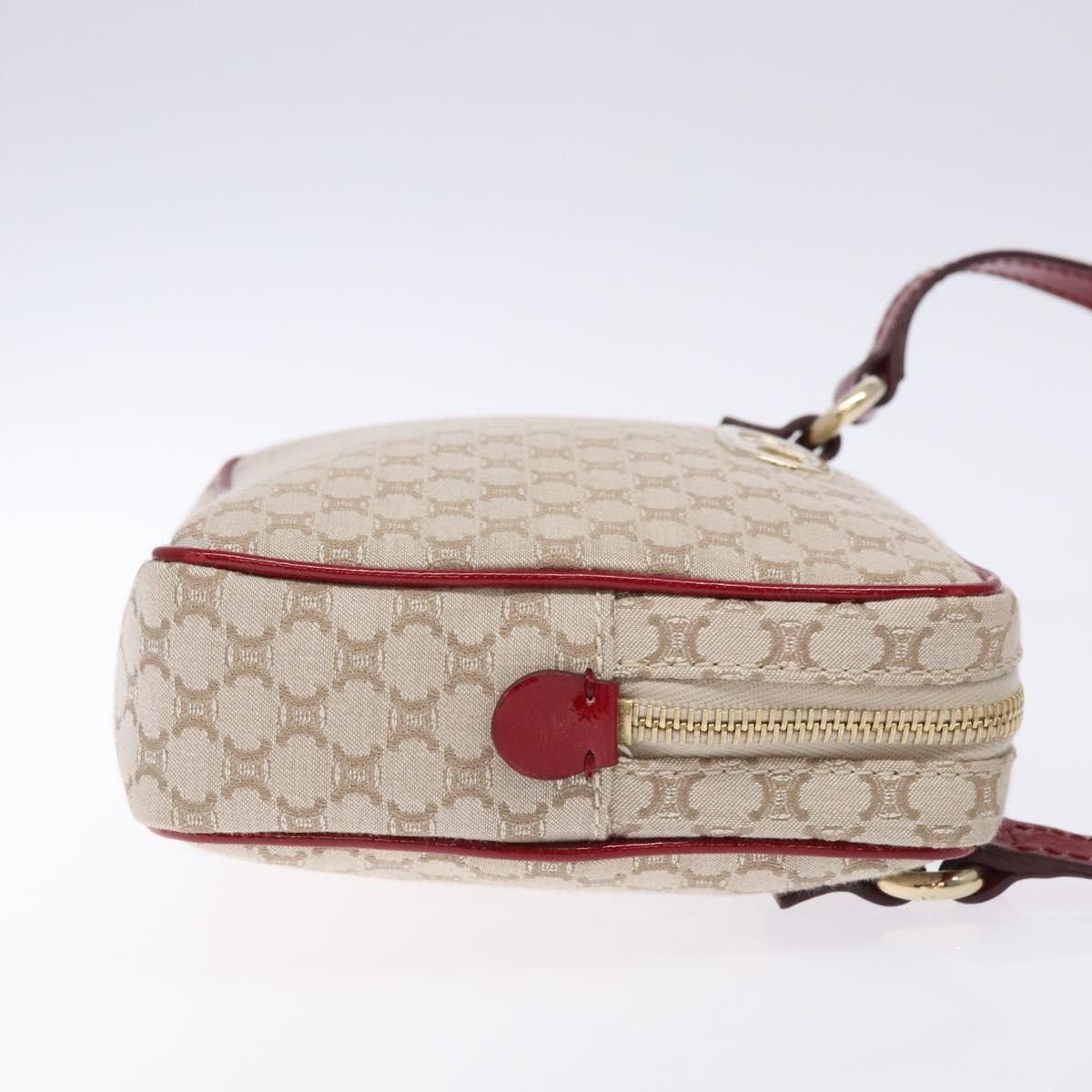 Celine CELINE Macadam Canvas Shoulder Bag Beige Gold Size ONE SIZE - 4 Thumbnail