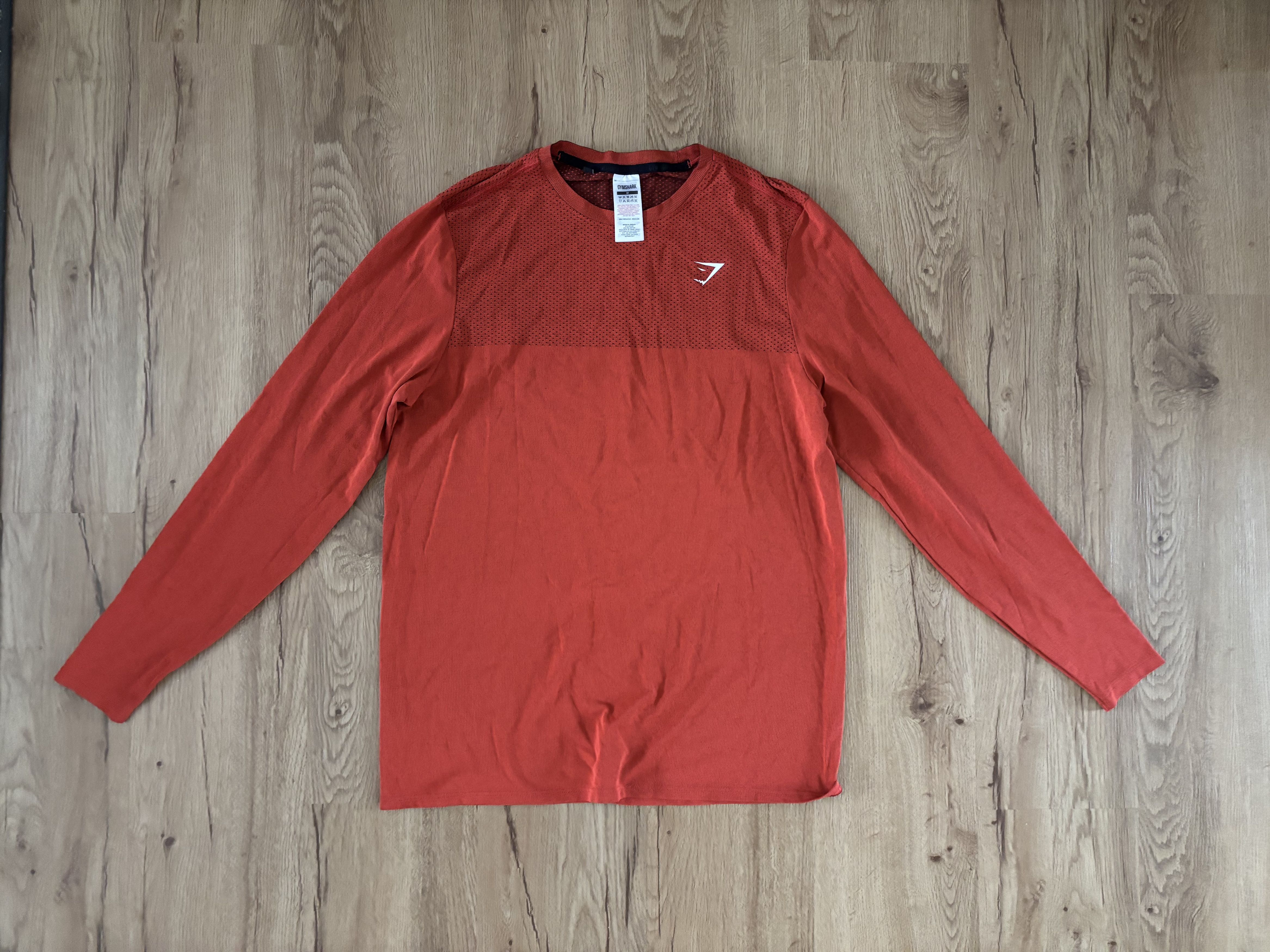 Gymshark Gymshark Orange Long Sleeve Shirt Size US M / EU 48-50 / 2 - 1 Thumbnail