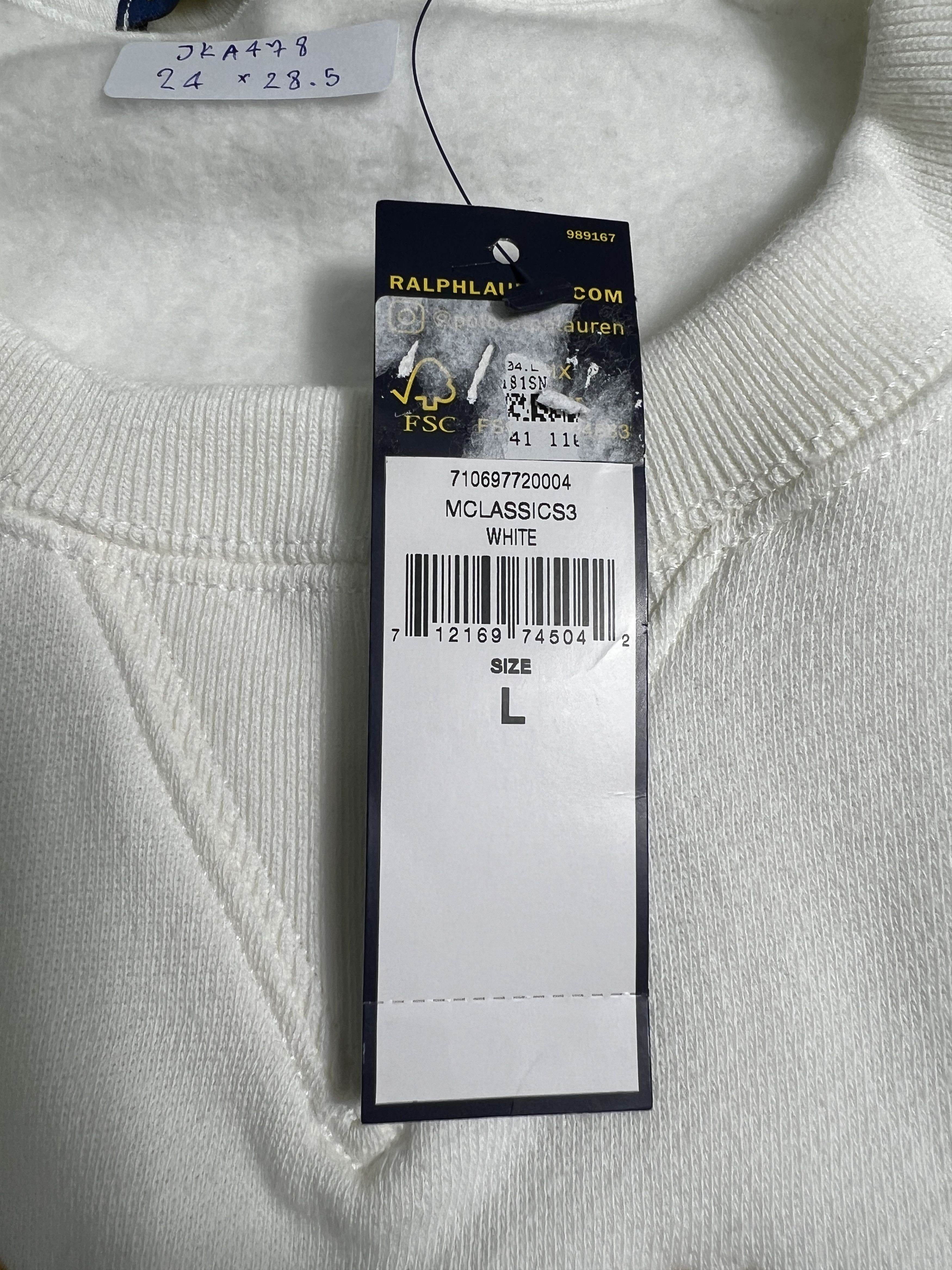 Polo Ralph Lauren *NWT Polo Ralph Lauren Cross Flags Sweatshirt (L) JKA478 Size US L / EU 52-54 / 3 - 7 Thumbnail