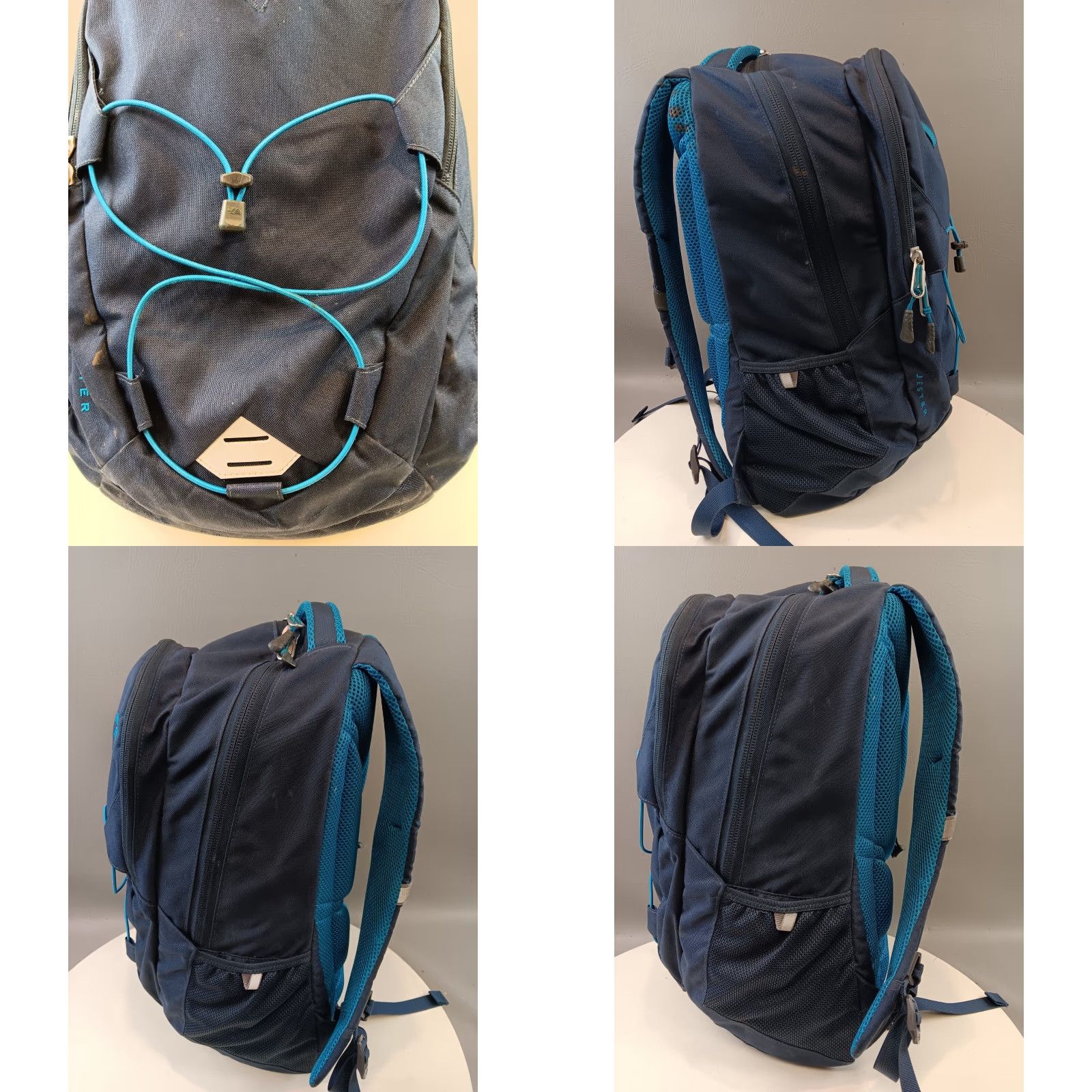 The North Face The North Face Jester Backpack Navy Padded Computer Lap Top Flex Vent Unisex Adults Medium Nylon Zip Backpack Size US M / EU 48-50 / 2 - 8 Thumbnail