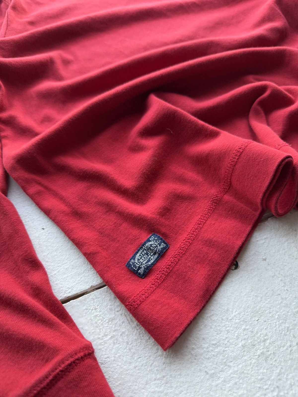 Polo Ralph Lauren Vintage Ralph Lauren Jeans Co Red Sweatshirt Zip Shoulder Size M / US 6-8 / IT 42-44 - 4 Thumbnail