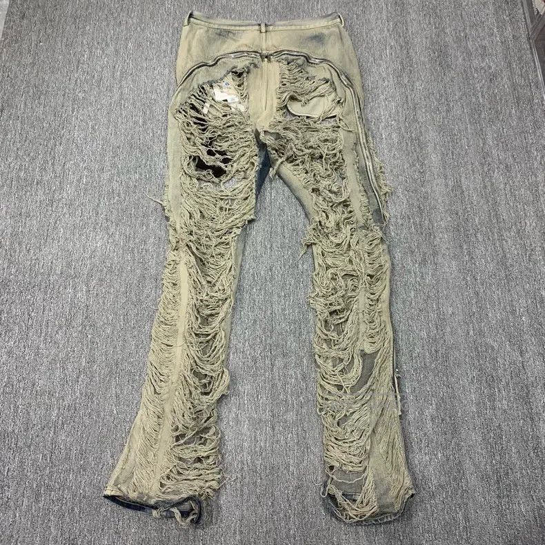 Rick Owens Rick Owens Eroded, destroyed, washed, old, zippered and sl Size US 34 / EU 50 - 2 Thumbnail