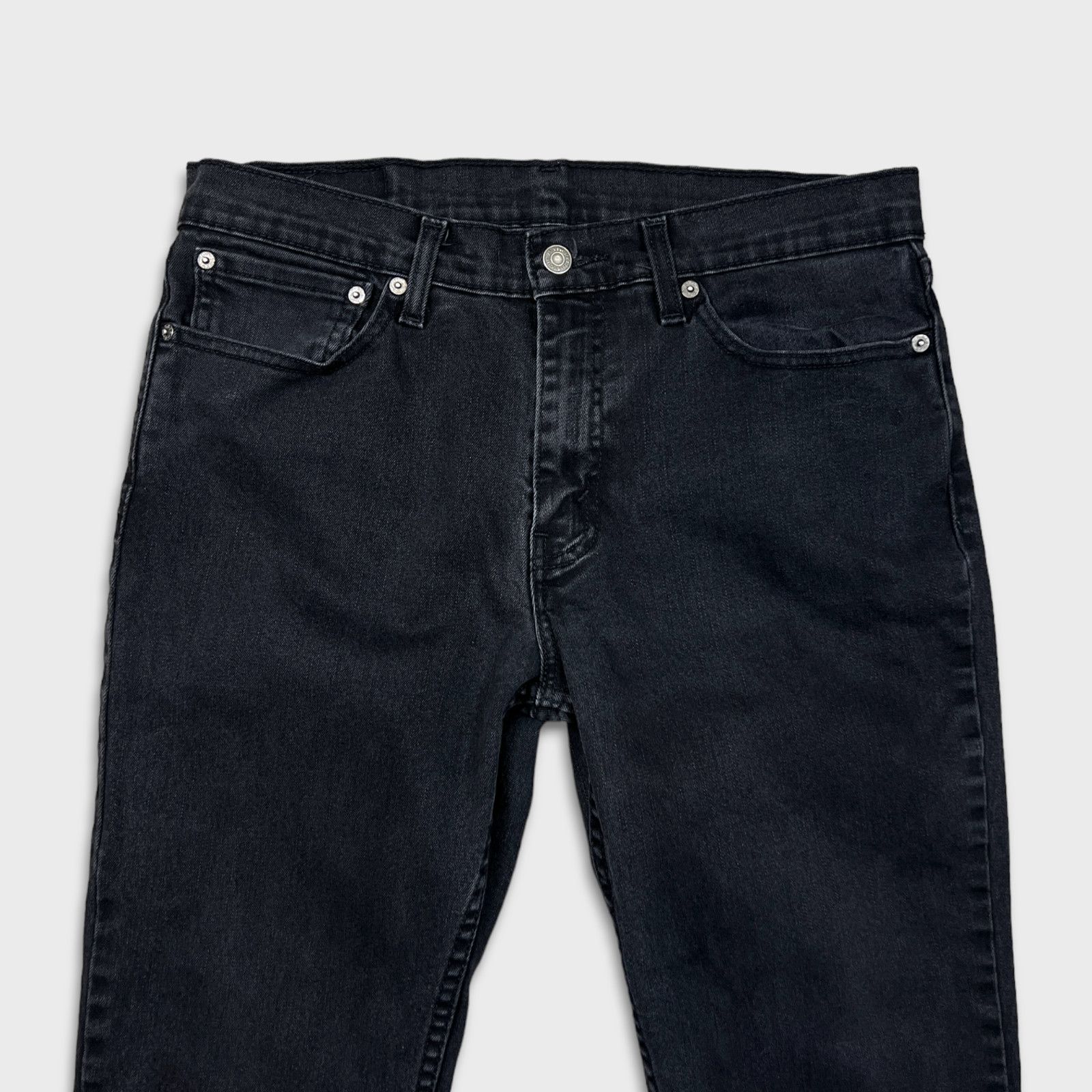 Levi's × Vintage Levi's 511 Jeans Mens 34x32 Black Slim Fit Dark Faded Denim Size US 34 / EU 50 - 2 Thumbnail