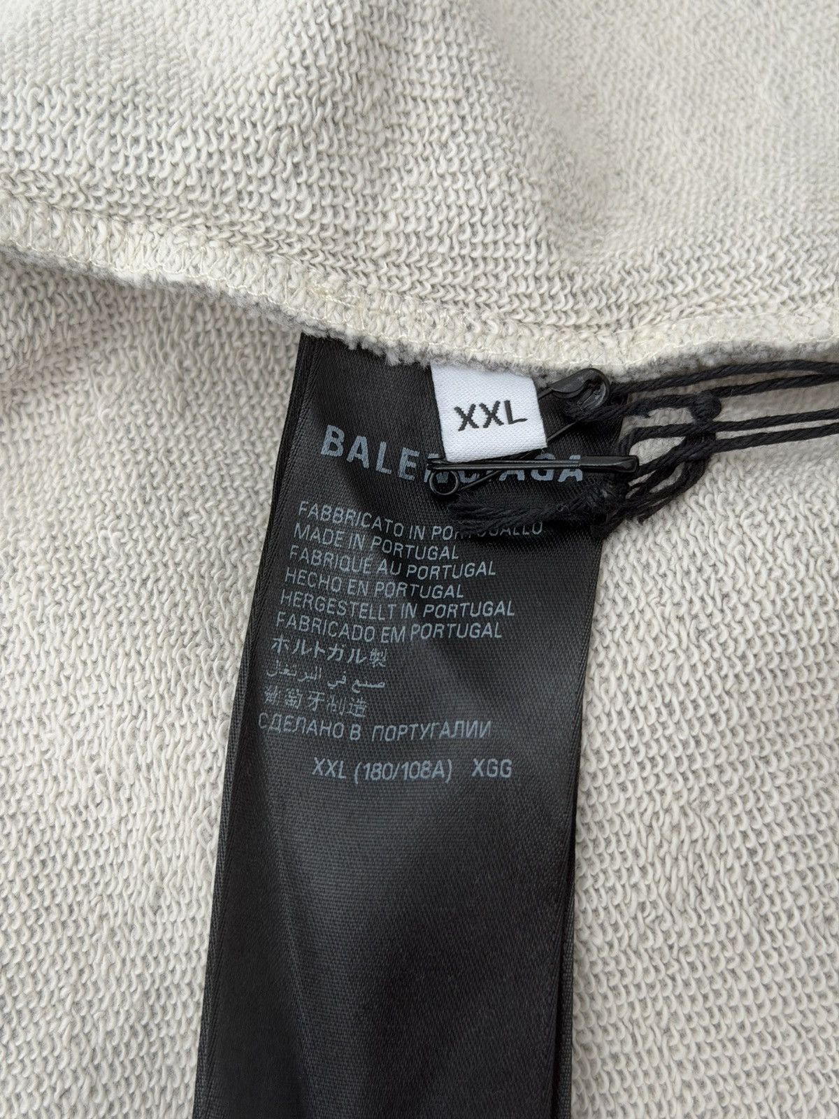 Balenciaga Balenciaga Mud Polo Zip Hoodie Grey Sz.XXL Size US XXL / EU 58 / 5 - 7 Thumbnail