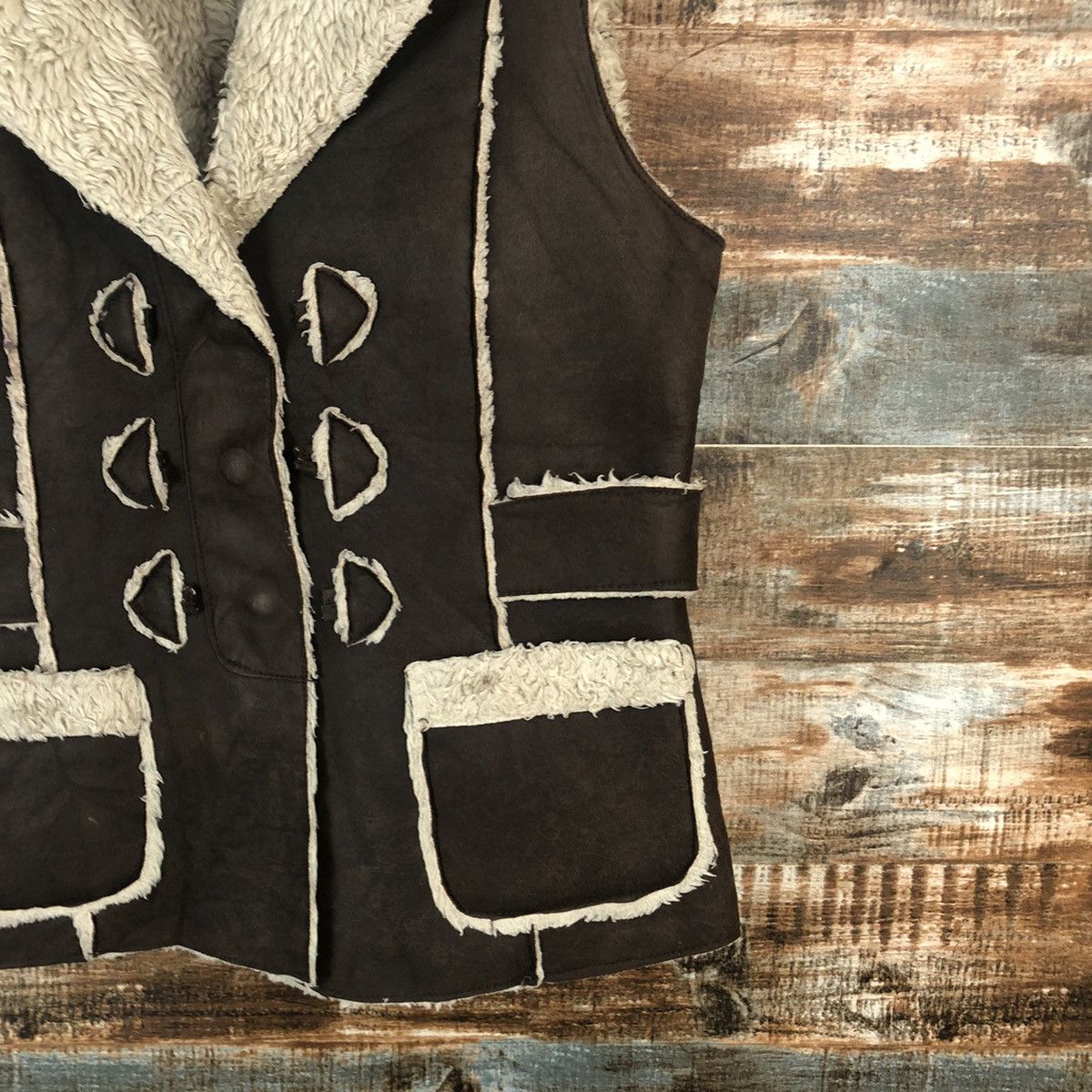 Japanese Brand Marcelle Renee Dark Brown Vest #A1447 Size US M / EU 48-50 / 2 - 8 Thumbnail