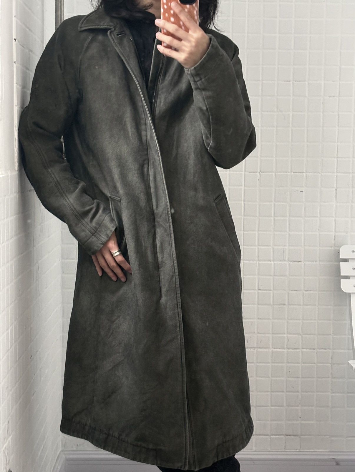 Devoa Devoa | Oil-Stained Distressed Coat Size US M / EU 48-50 / 2 - 2 Thumbnail