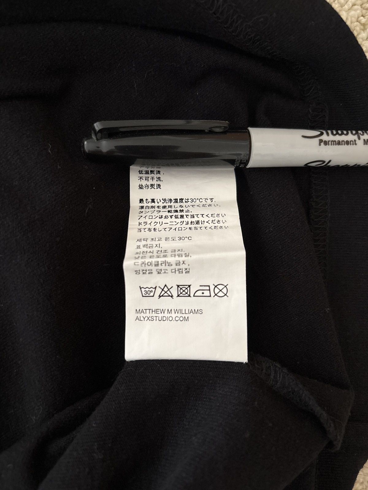 Alyx × Stussy Stussy Matthew M Williams tee Size US L / EU 52-54 / 3 - 6 Thumbnail