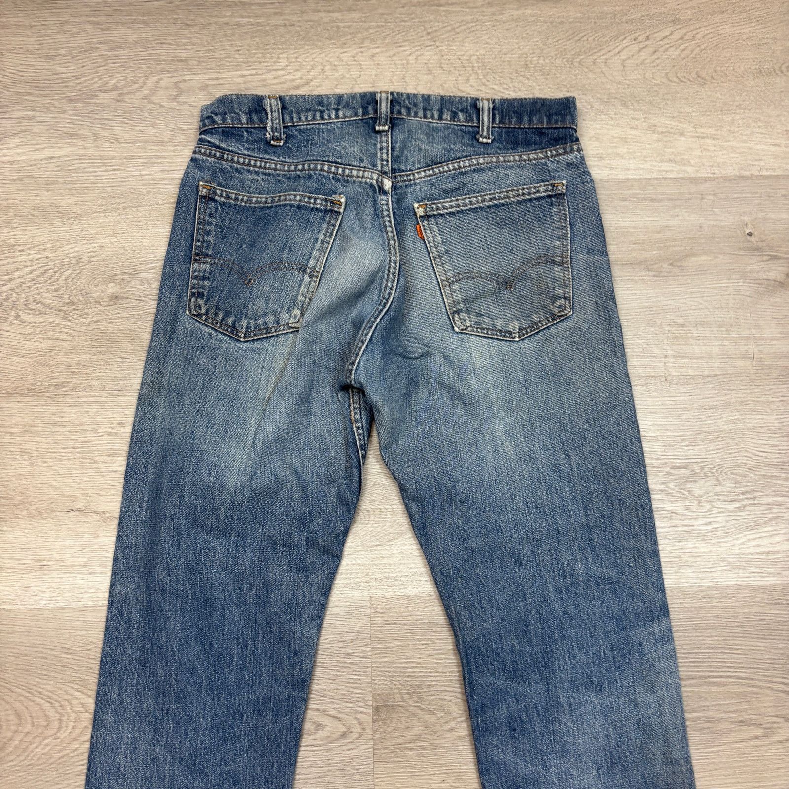 Levi's × Vintage VTG 80s Levi's 505 Orange Tab Raw Hem Jeans 34x32 Made USA Size US 34 / EU 50 - 3 Thumbnail