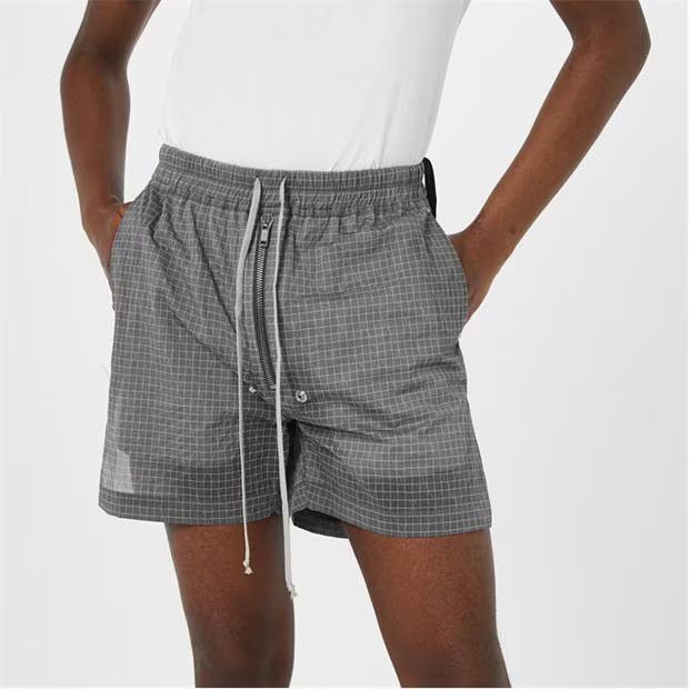 Rick Owens o1g2r1mq0624 Zipped Shorts in Grey & White Size US 30 / EU 46 - 3 Thumbnail