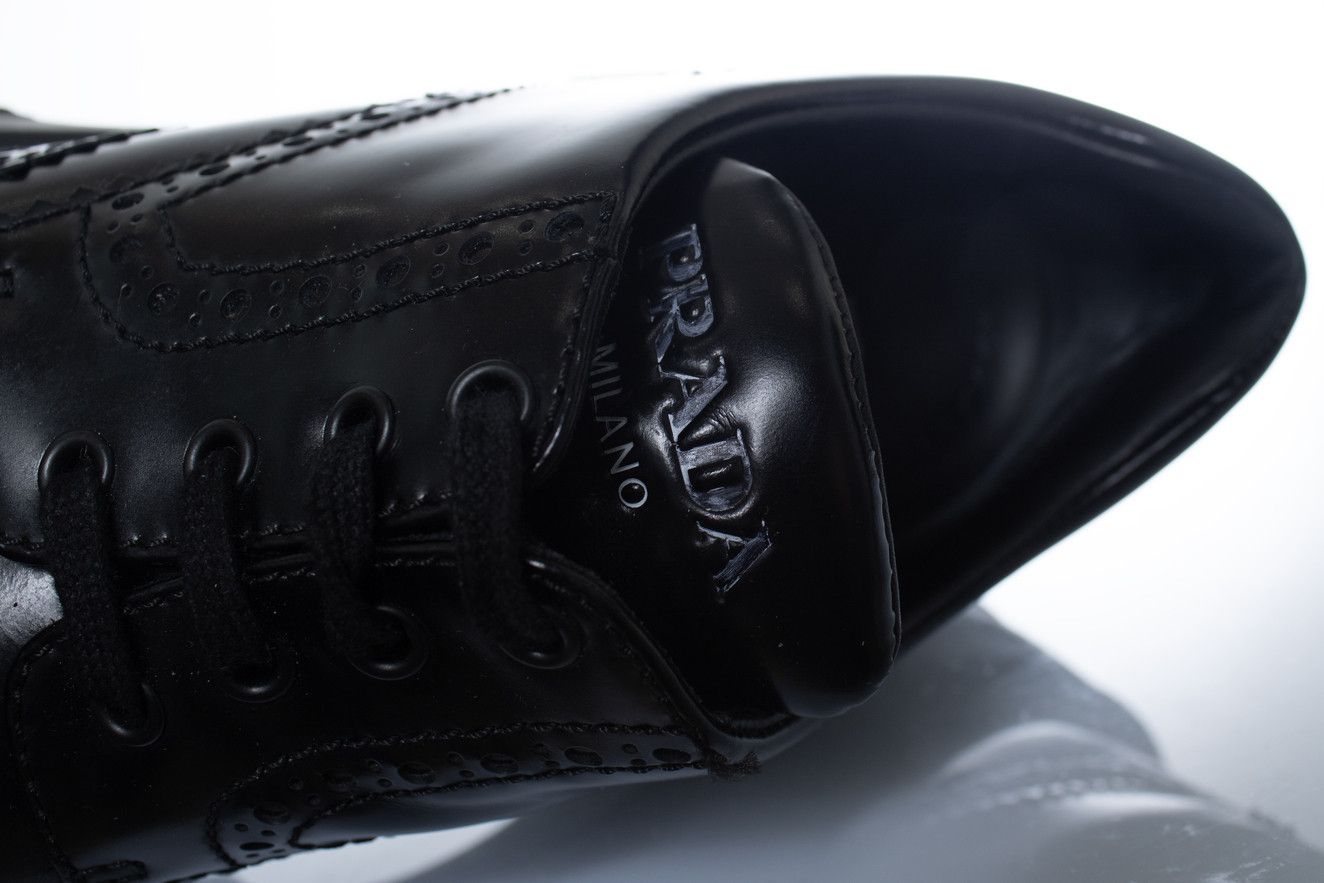 Prada Prada, chunky broque trainers in black Size US 10.5 / IT 40.5 - 8 Thumbnail