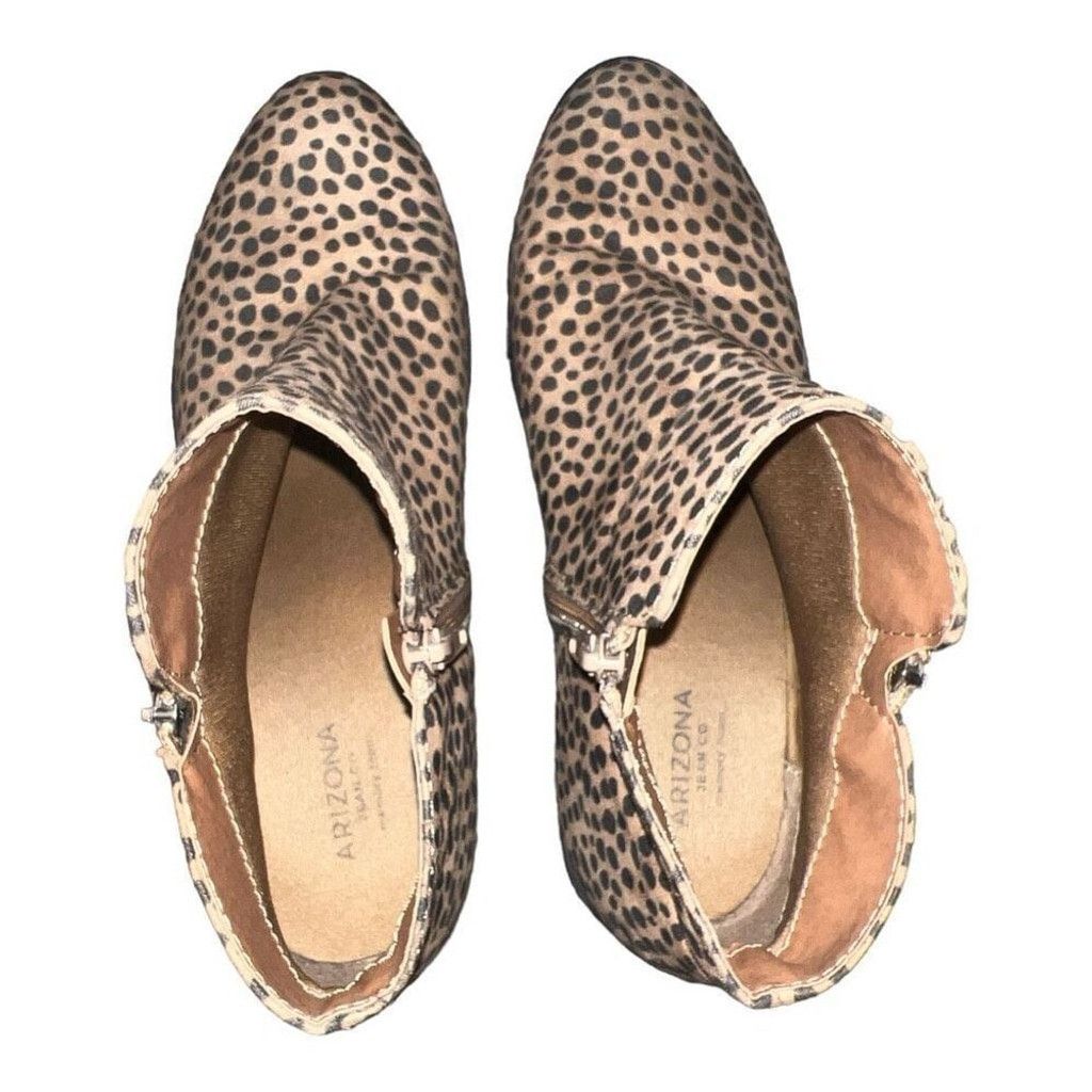 Arizona Jean Co. Arizona Womens Spotted Animal Canyon Block Heel Booties Size US 9.5 / IT 39.5 - 7 Thumbnail