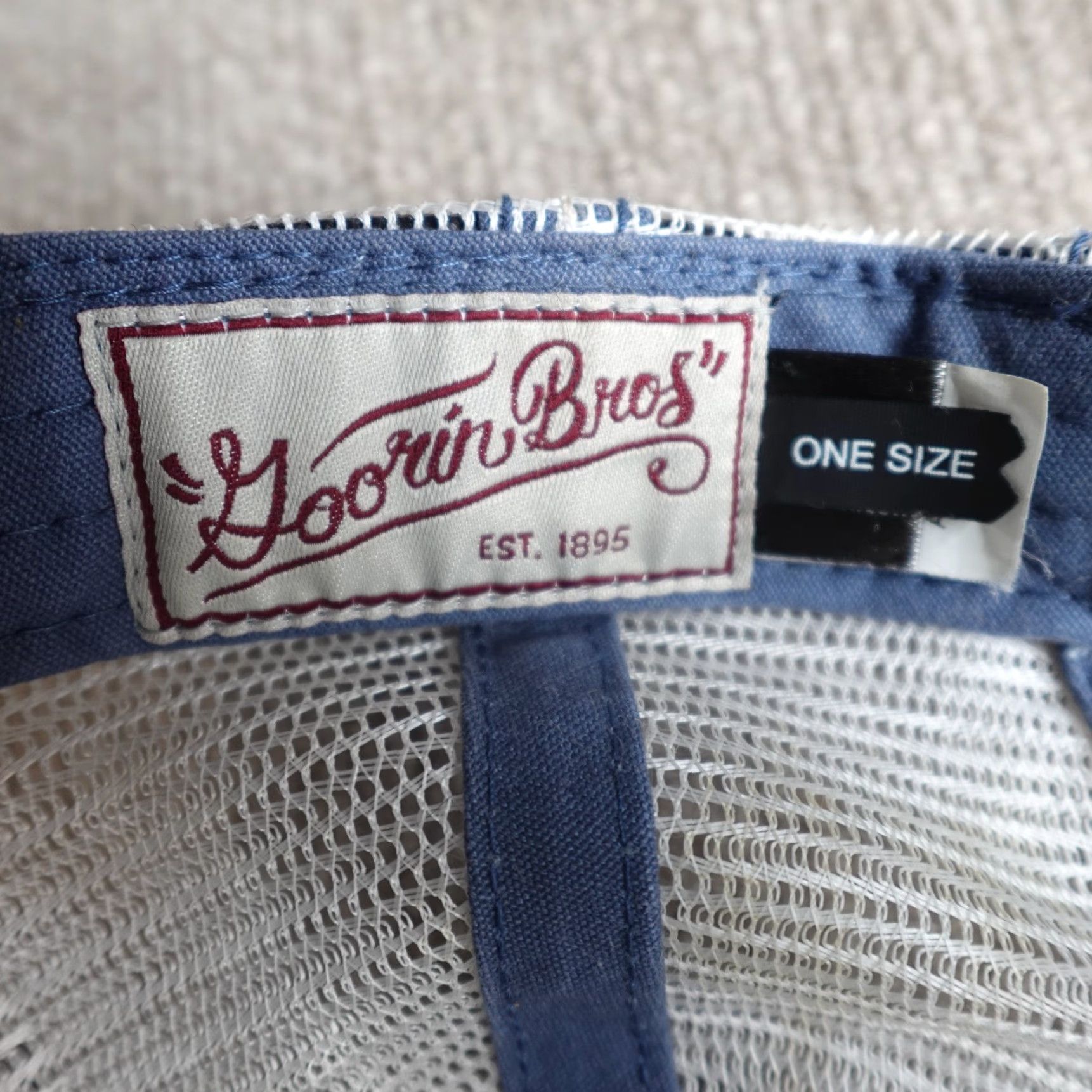 Goorin Bros. VINTAGE Goorin Bros Hat Blue Trucker Snapback Nuts Squirrel Men One Size Blue Trucker Hat Mens Size ONE SIZE - 4 Thumbnail