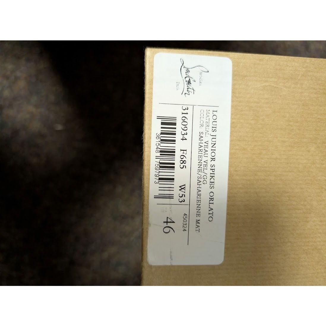 Christian Louboutin o1rshd1 Louis Junior Spikes Orlato Sneakers in Brown 46 Size US 13 / EU 46 - 23 Thumbnail