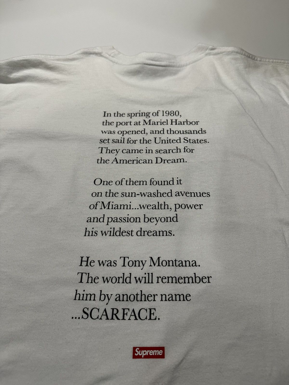 Supreme Scarface Tee Size US XL / EU 56 / 4 - 6 Thumbnail