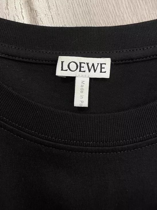 Loewe loewe Black embroidered small logo short sleeve 2506-Nextar Size US L / EU 52-54 / 3 - 3 Thumbnail