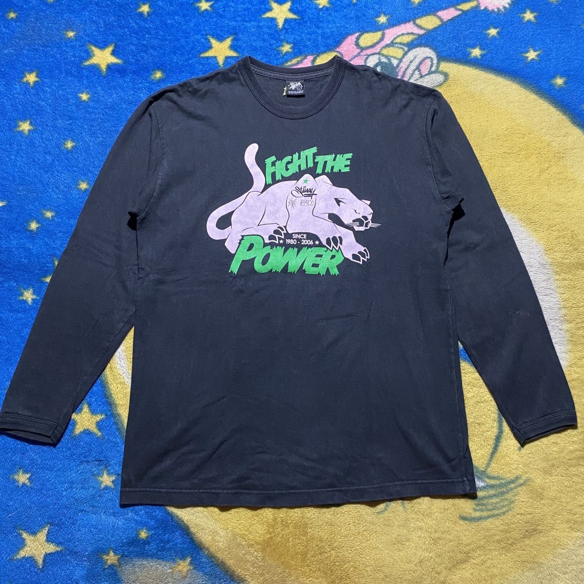 Stussy Vintage Stussy Fight The Power Panther LS Size US L / EU 52-54 / 3 - 1 Thumbnail