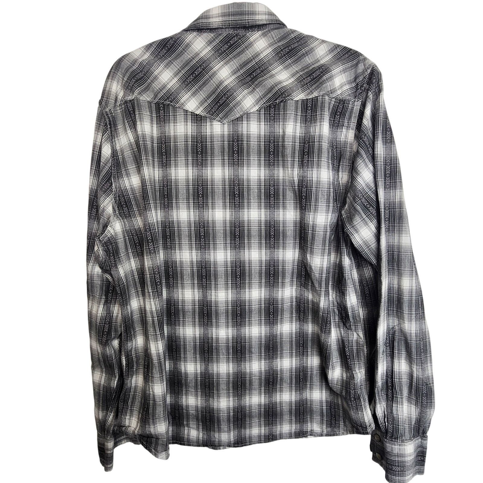 Lucky Brand Lucky Brand Mens Western Shirt L Snap Plaid Cowboy Country Size US L / EU 52-54 / 3 - 9 Thumbnail