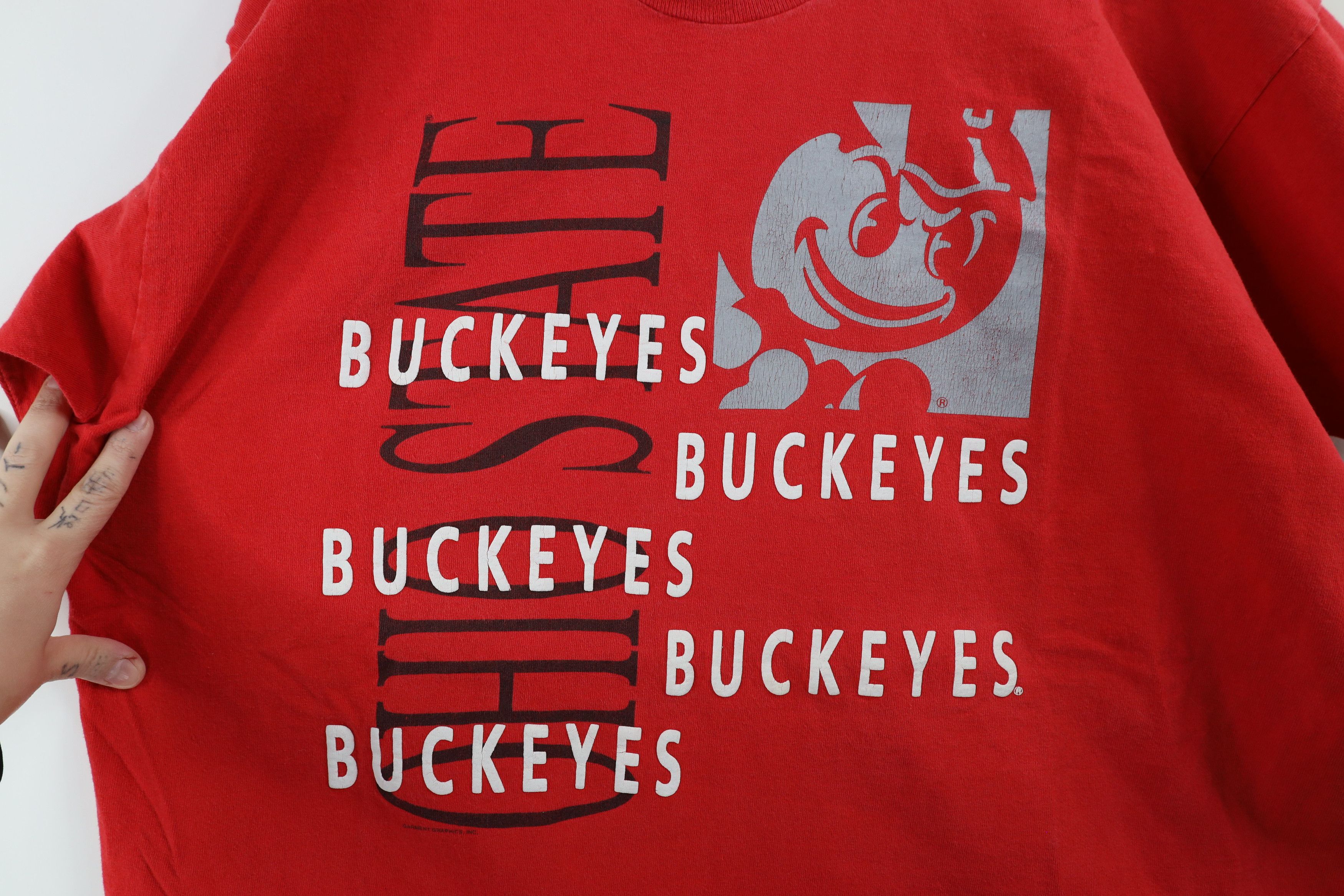 Vintage Vintage 90s Ohio State University Short Sleeve T-Shirt USA Size US XXL / EU 58 / 5 - 4 Thumbnail