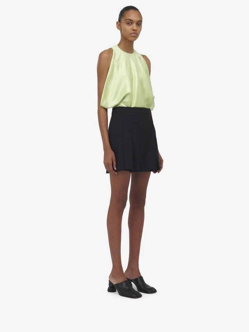 Alexander McQueen o1srvl11e0326 Draped Armhole Top in Pale Green Size XL / US 12-14 / IT 48-50 - 3 Thumbnail