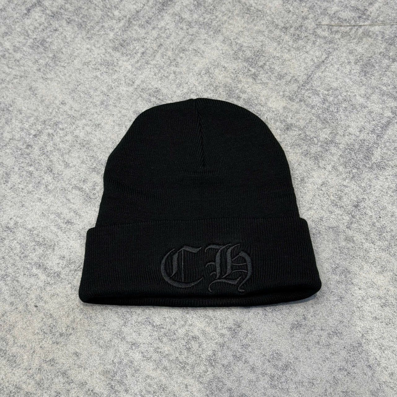 CHROME HEARTS classic beanie black/black