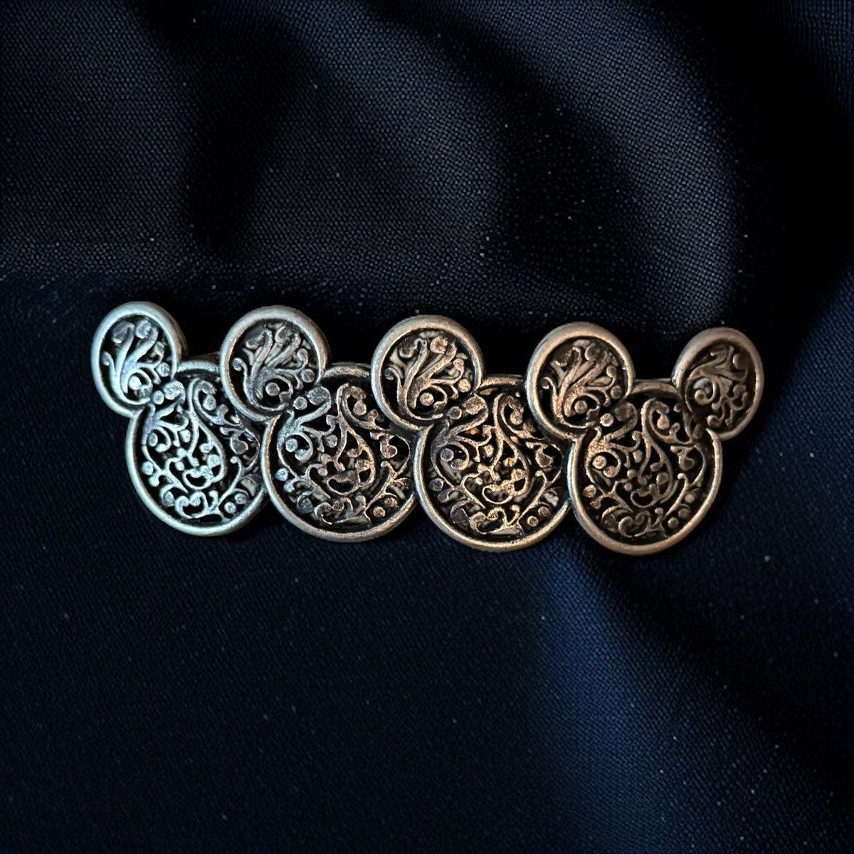 Vintage Vintage Made in France silver tone filigree barrette Size ONE SIZE - 1 Thumbnail