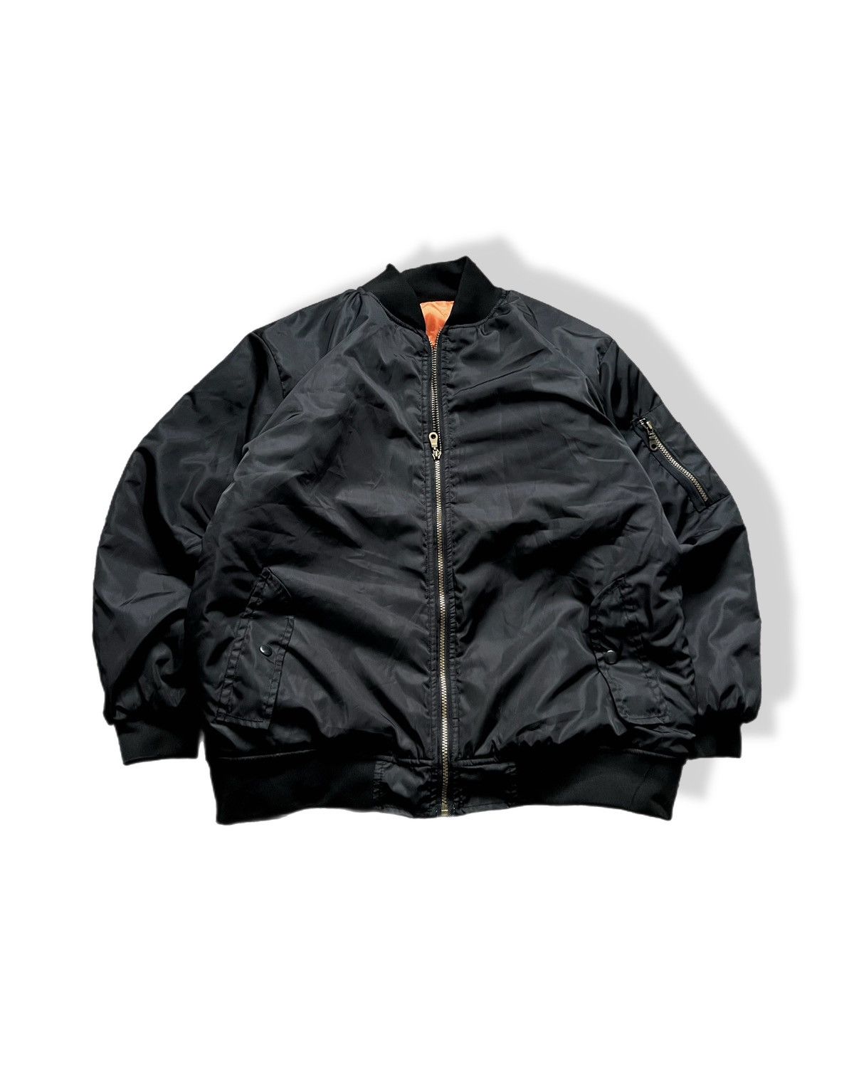 Avant Garde × Bomber Jacket ARCHIVE 90s MA-1 BOMBER JACKET BALENCIAGA STYLE  BLACK | Grailed