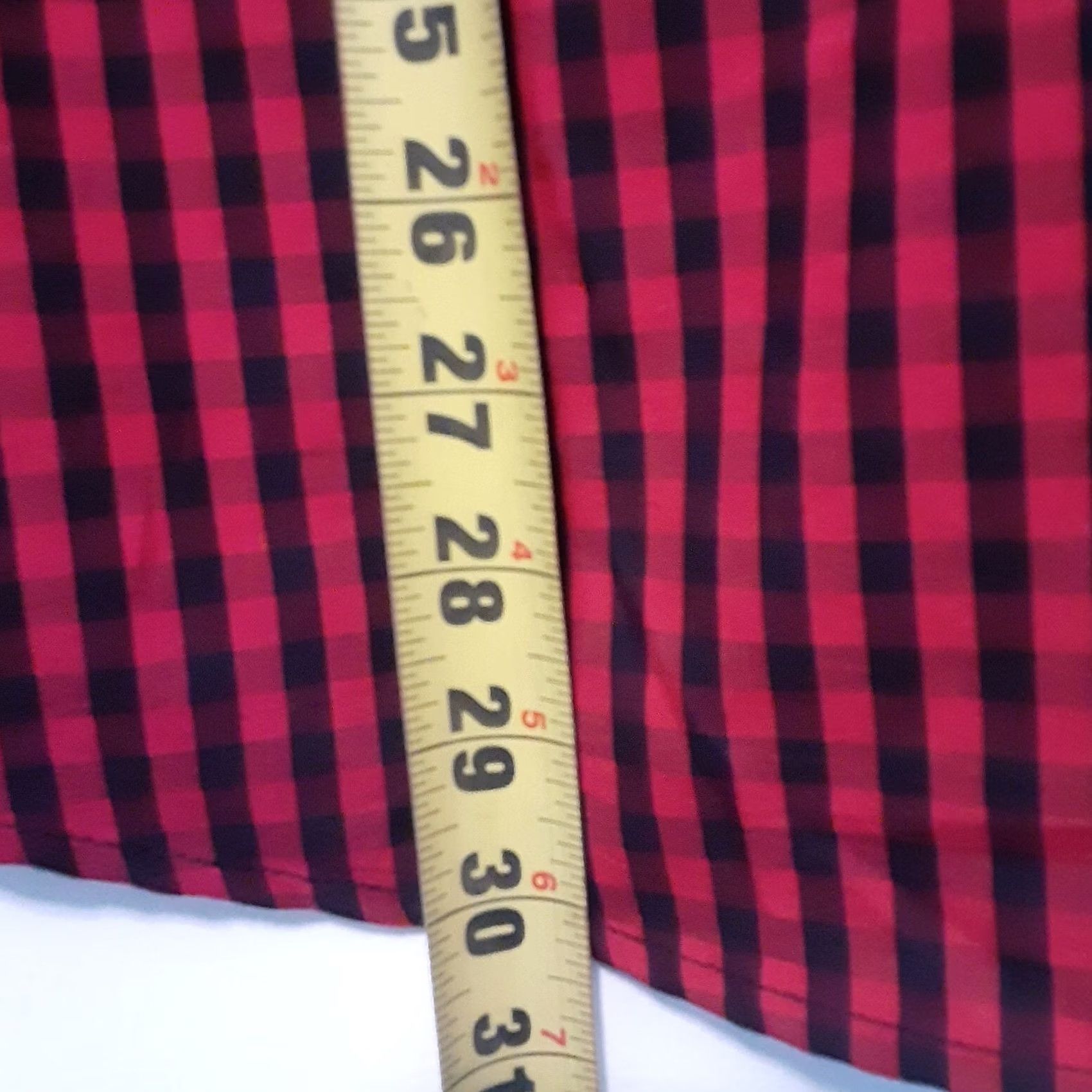 Weatherproof Weatherproof Shirt Mens M Red Plaid Short Sleeve Button-Down Stretch Washable Cotton Blend Casual Workwear Travel Modern" Size US M / EU 48-50 / 2 - 8 Thumbnail