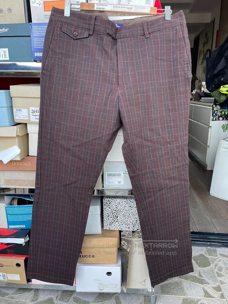 Junya Watanabe Junya Watanabe Coffee Plaid Pants. Size US 34 / EU 50 - 1 Thumbnail