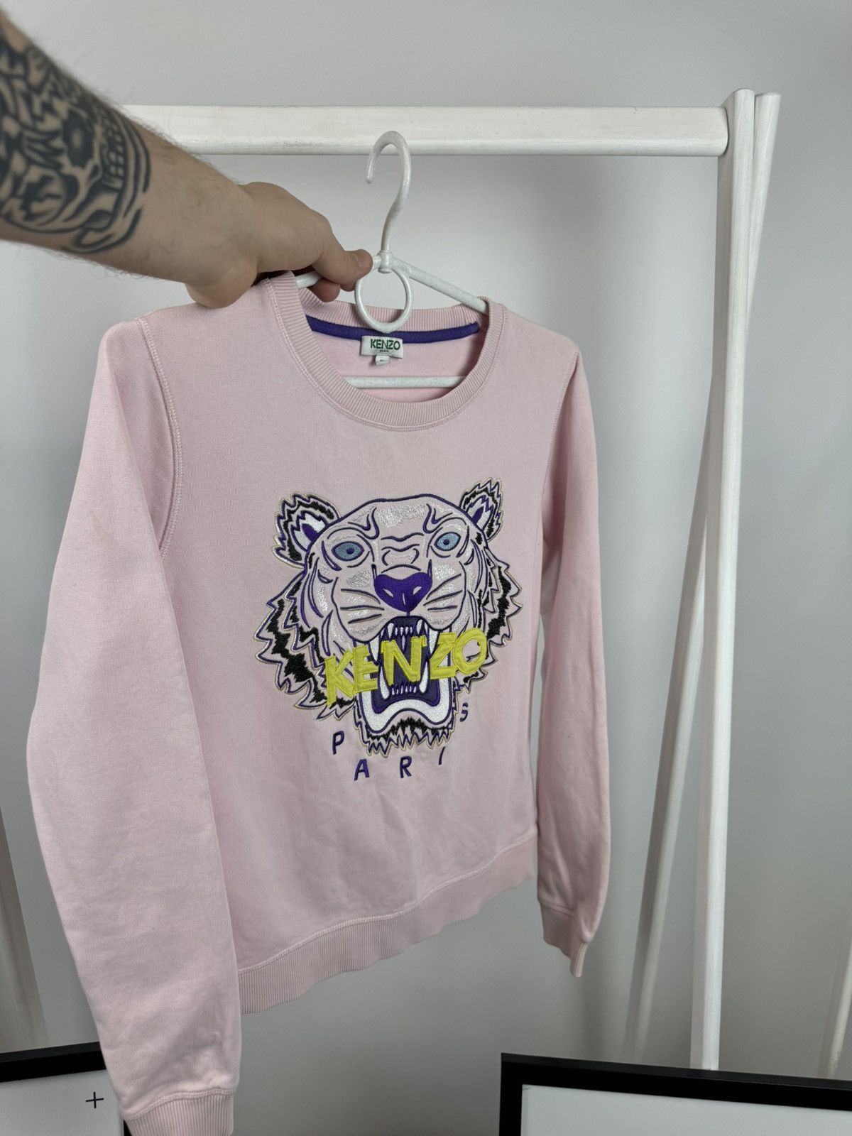 Kenzo Vintage Kenzo Pink Sweatshirt Size S / US 4 / IT 40 - 2 Thumbnail