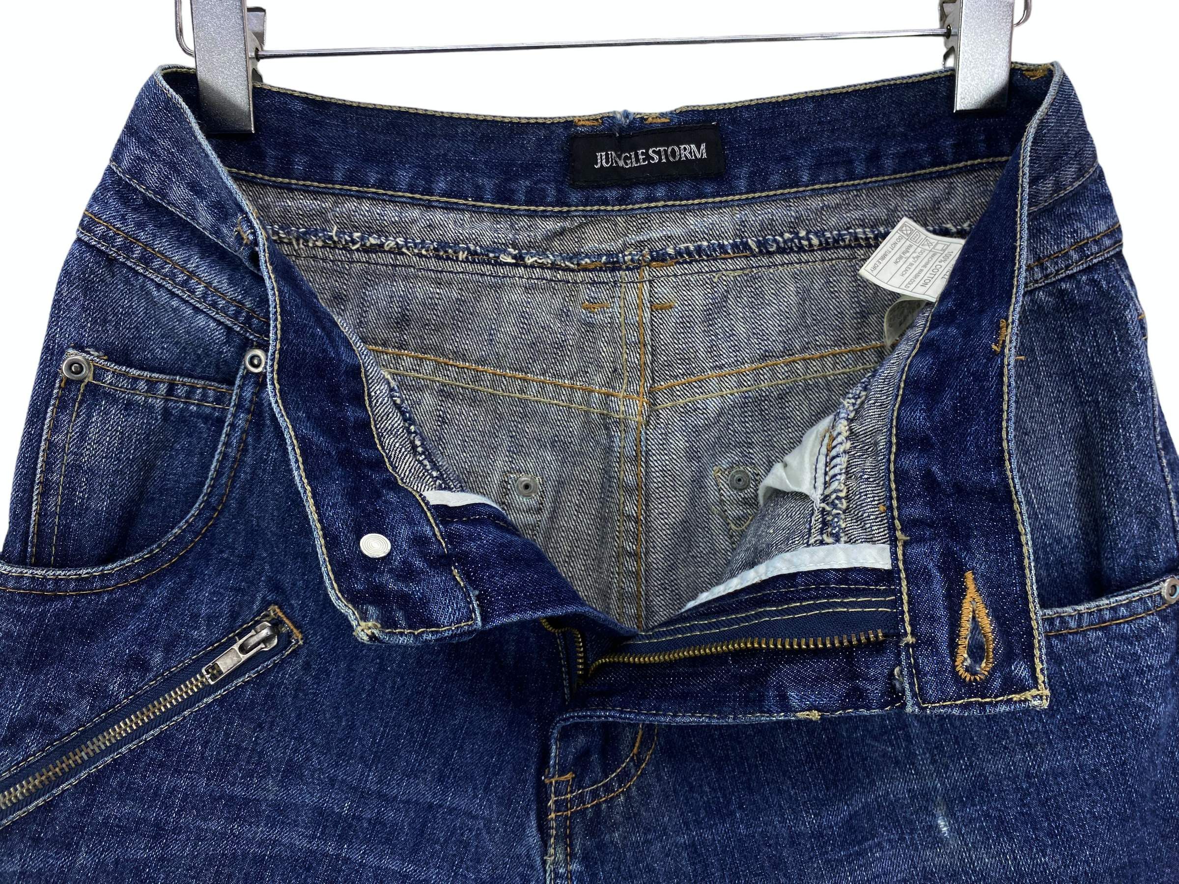 Japanese Brand Jungle Storm Balloon Drop Crotch Workwear High Waisted Jeans Size US 29 - 9 Thumbnail