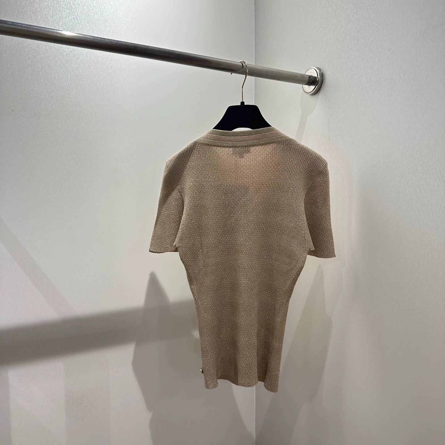 Chanel Chanel apr636 Egypt Buttoned Knit Short Sleeve Cotton 36 Size XS / US 0-2 / IT 36-38 - 2 Thumbnail