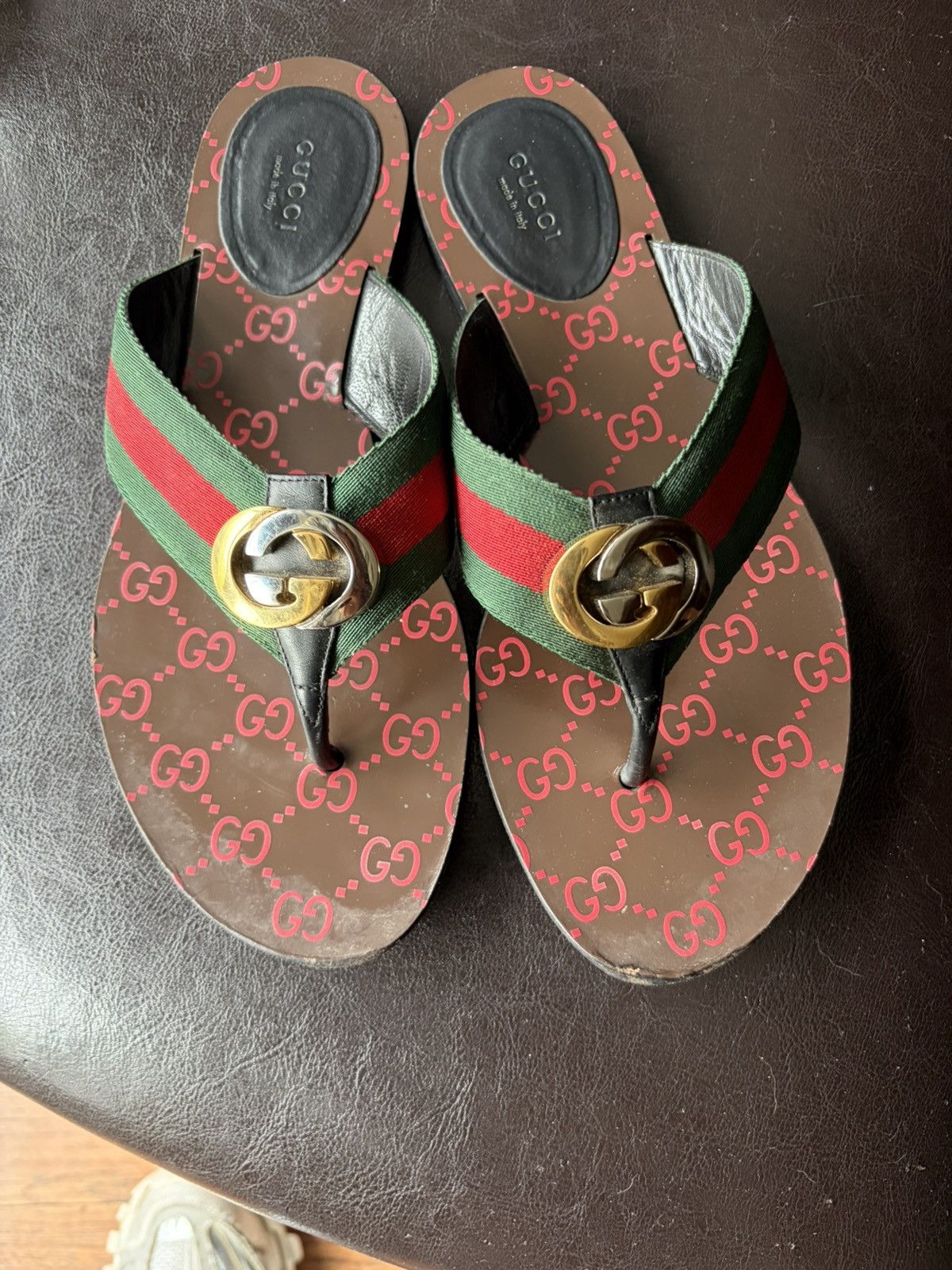 Gucci Gucci thong sandals Size US 10 / IT 40 - 4 Thumbnail