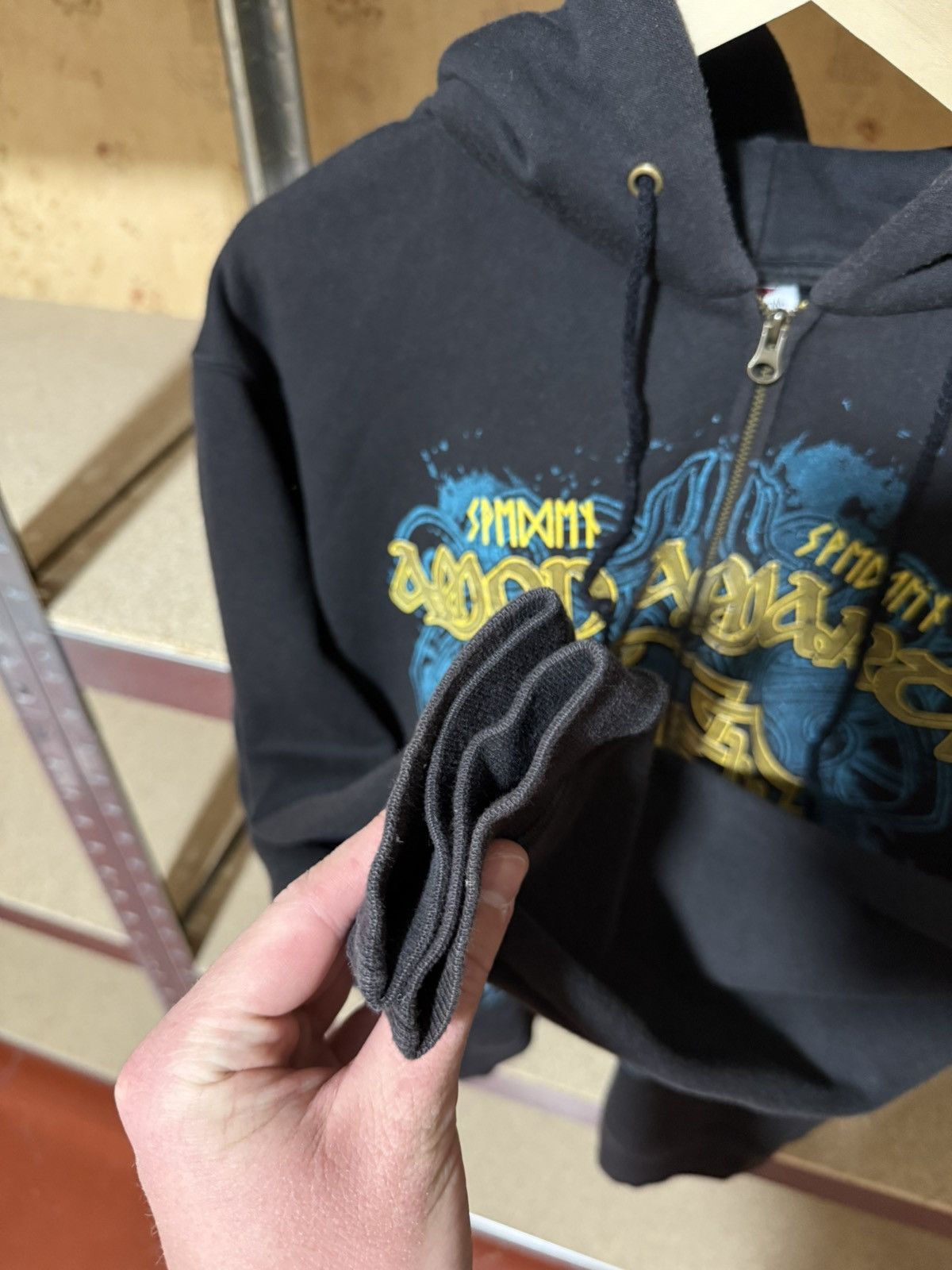 Band Tees × Vintage Vintage 90’s Amon Amarch Rock Band Retro Hoodie Y2K Hype Size US S / EU 44-46 / 1 - 6 Thumbnail
