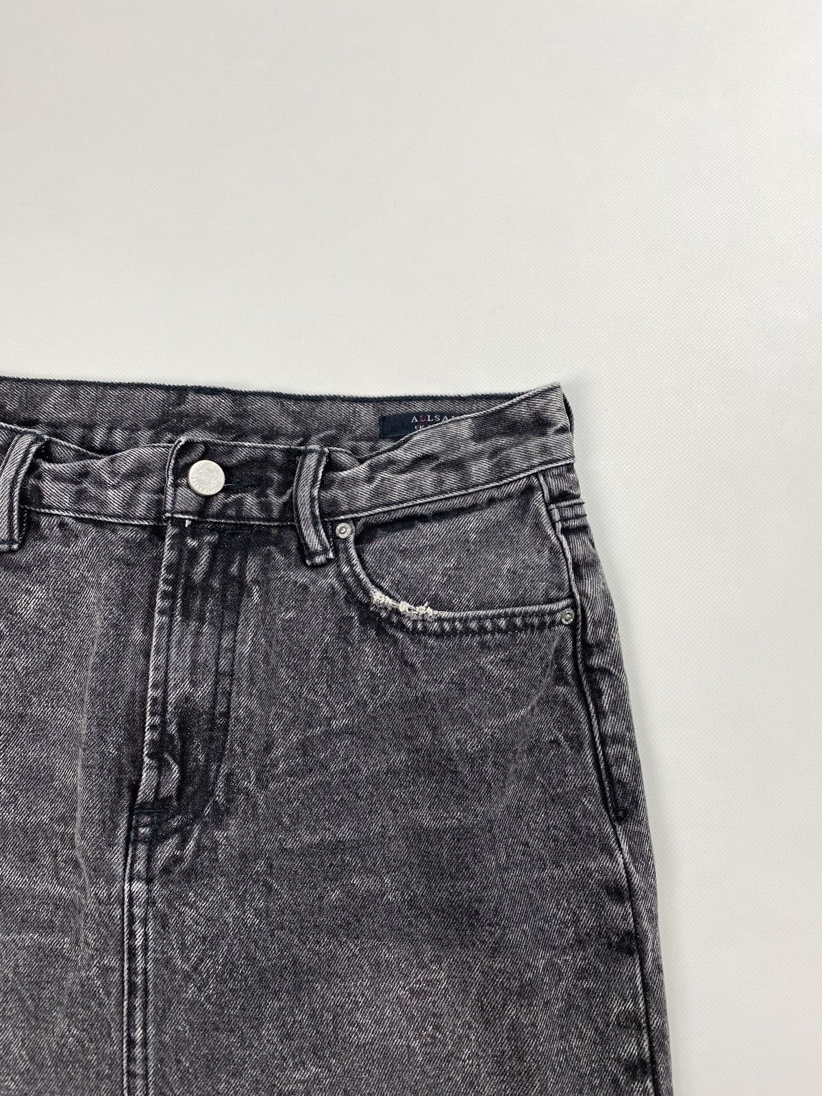 Allsaints Allsaints Betty Denim Mini ladies distressed skirt Size 27" / US 4 / IT 40 - 9 Thumbnail