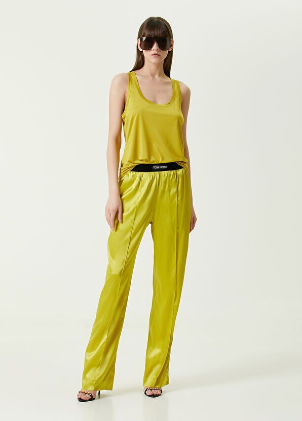 Tom Ford o1w1db10225 TSJ476 Tank Top in Yellow Size M / US 6-8 / IT 42-44 - 2 Thumbnail